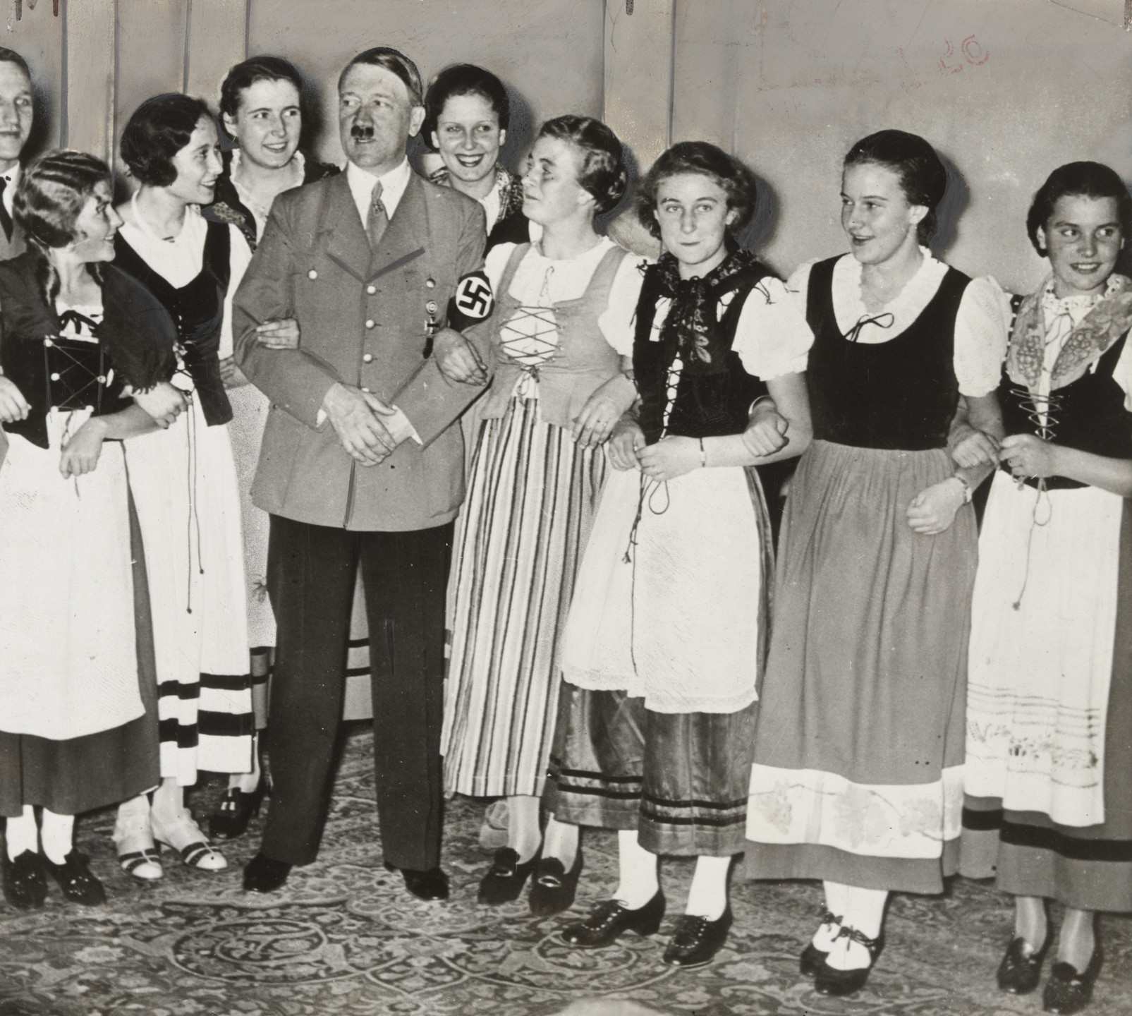 International News Photos Inc.. &#34;A Bachelor Dictator at a Party in Germany&#34;. November 1937