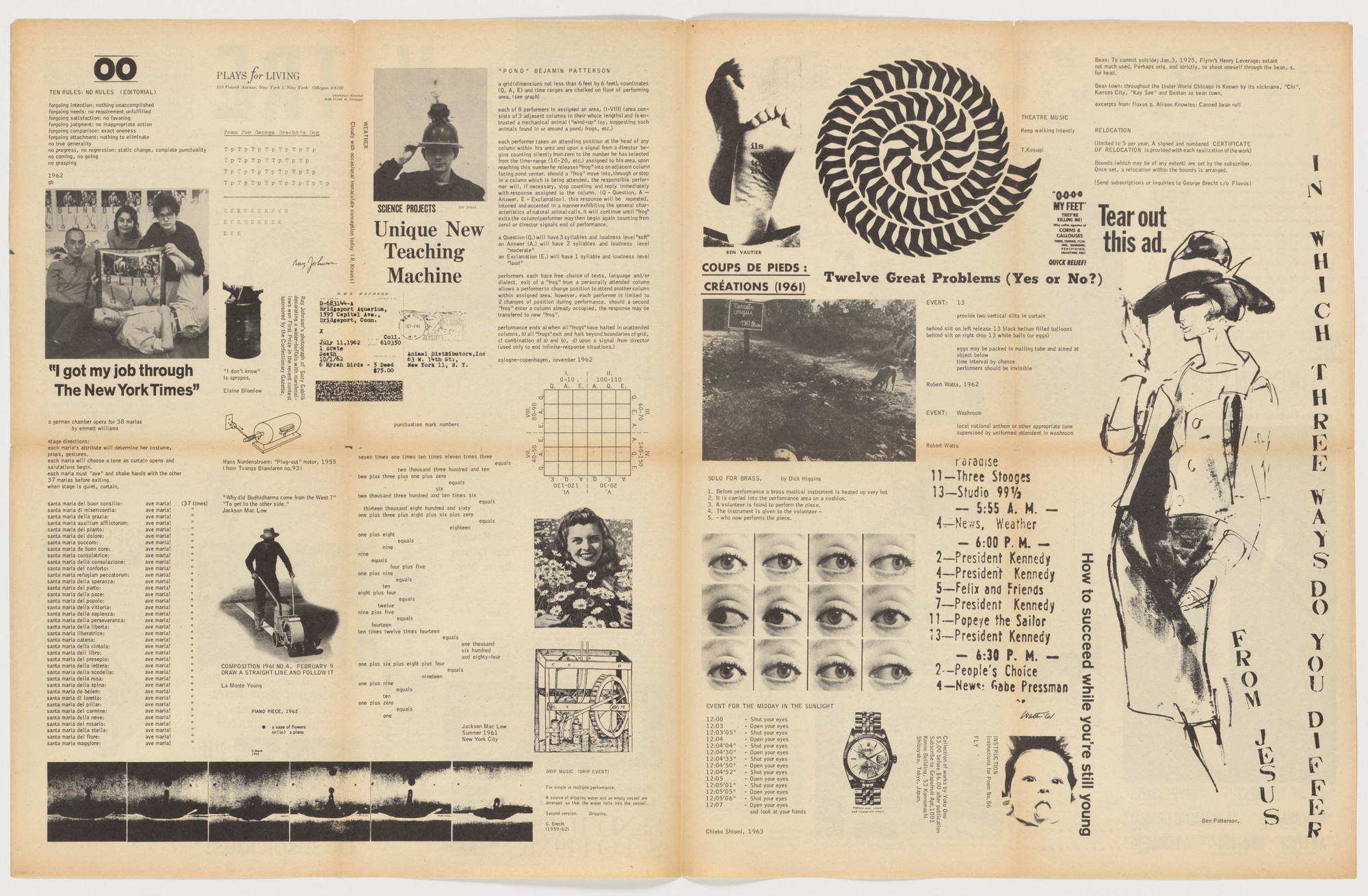 George Maciunas Fluxus Cc V Tre Fluxus Fluxus Newspaper No 2 1964 Moma