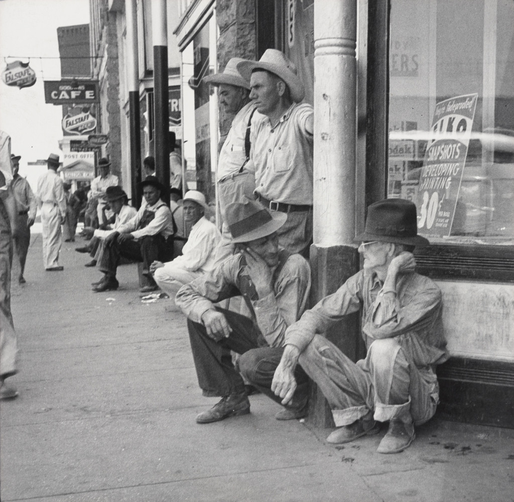 No Rain, Idle in Town during the Great Drought, Sallisaw, Oklahoma