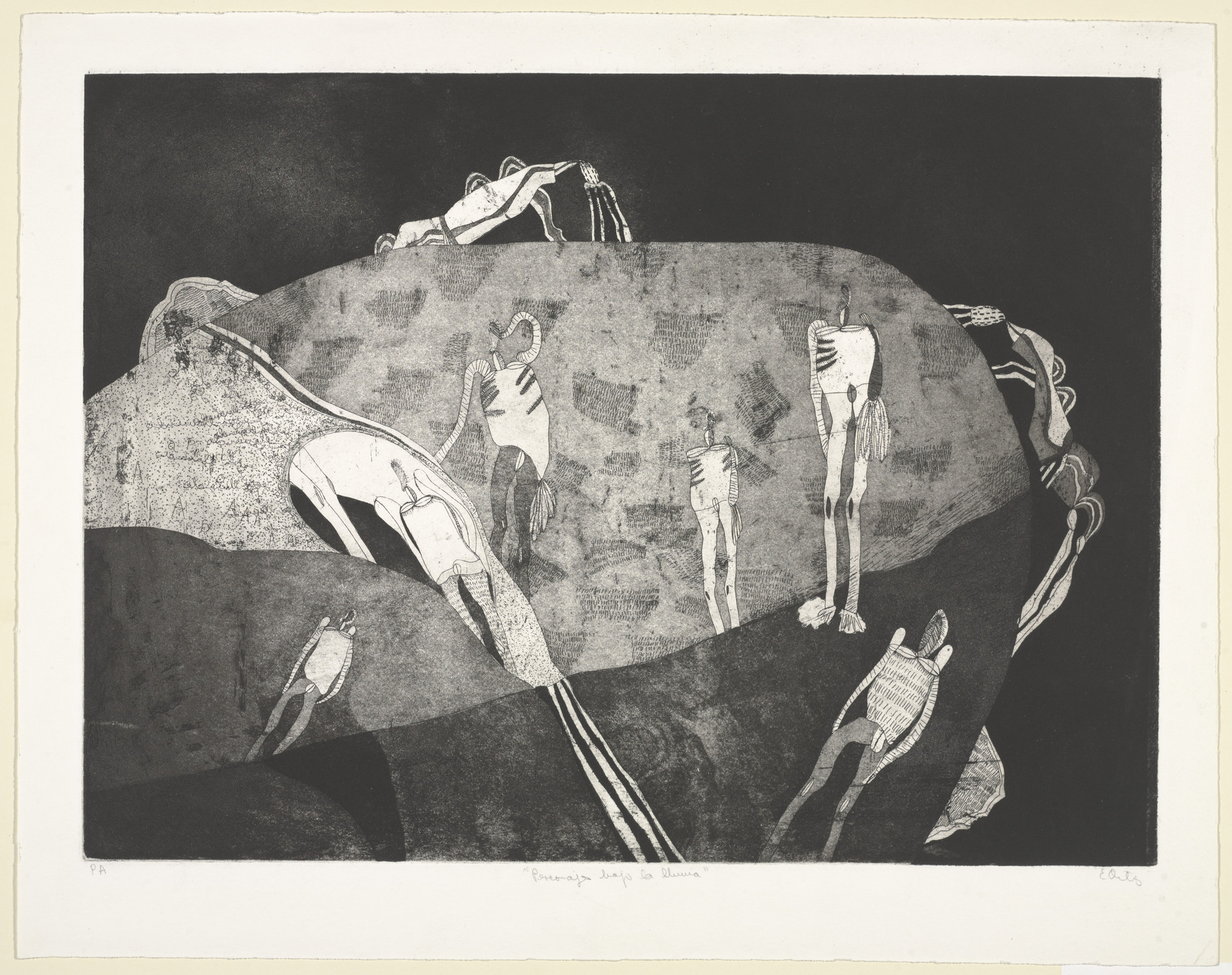 Emilio Ortiz. People in the Rain (Personajes bajo la lluvia). (1969)