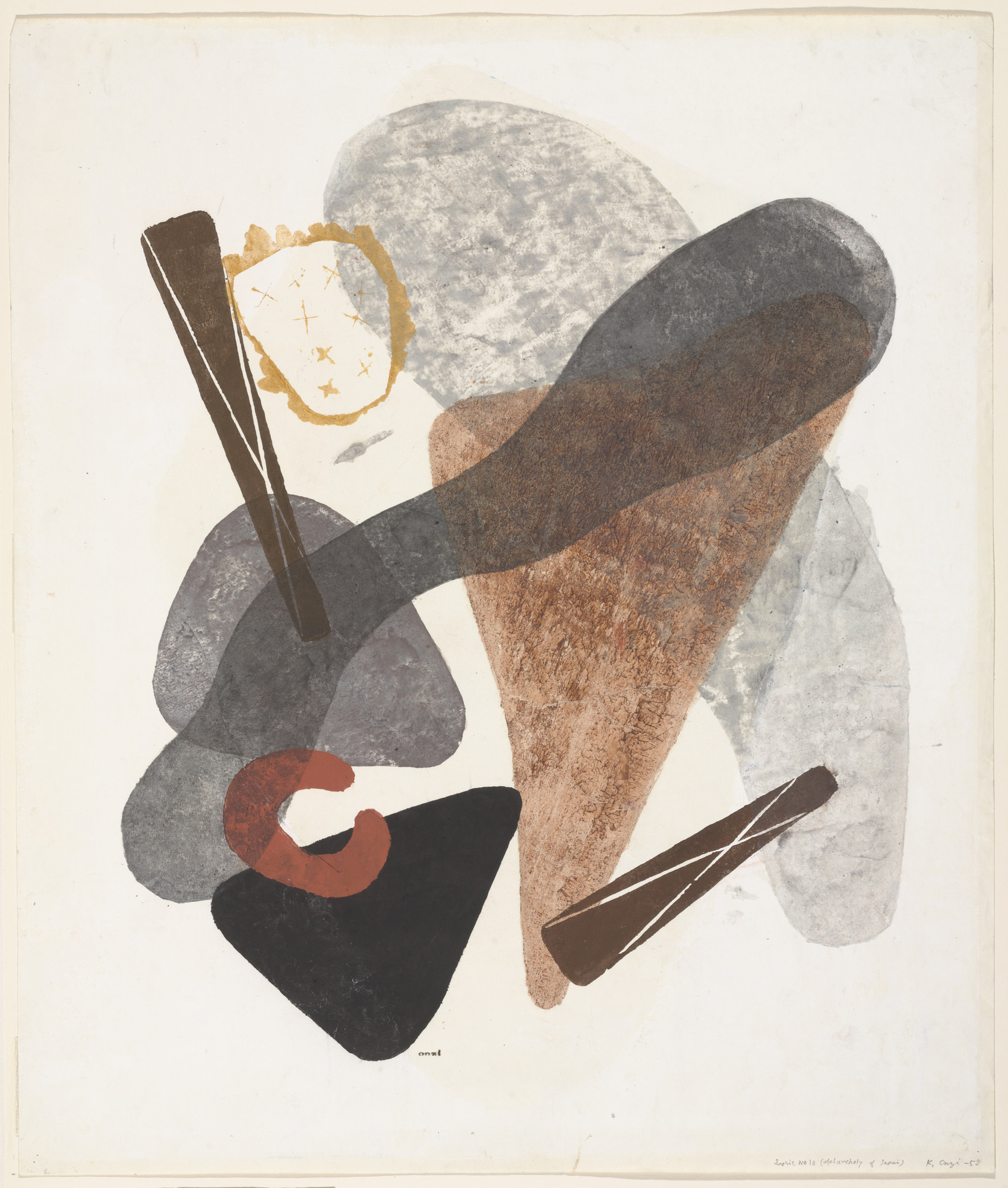 Koshiro Onchi. Lyric No. 13 (Melancholy of Japan)