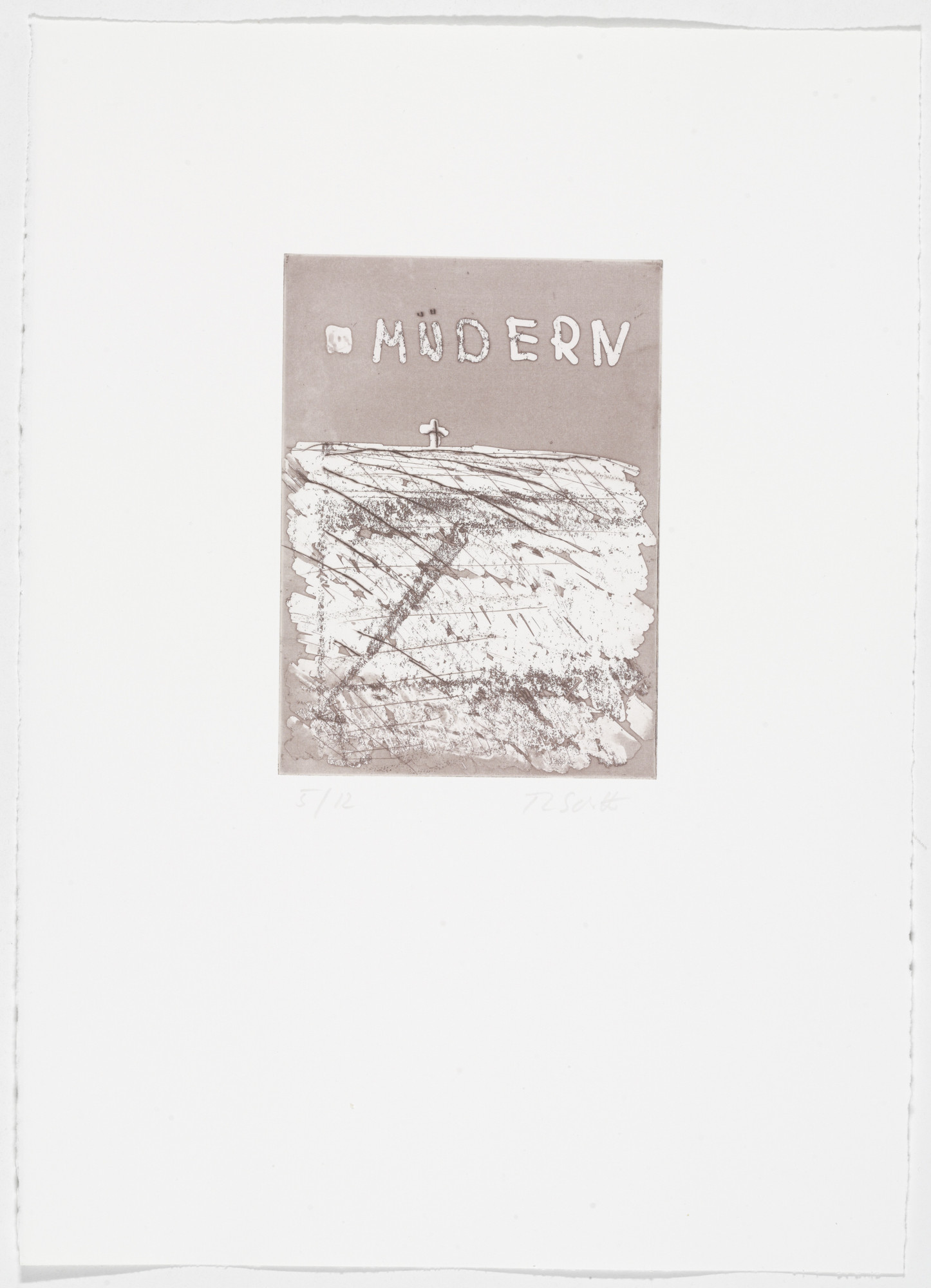 Thomas Schütte. Low Tide Wandering No. 100 (Wattwanderung No. 100) from Low Tide Wandering (Wattwanderung)