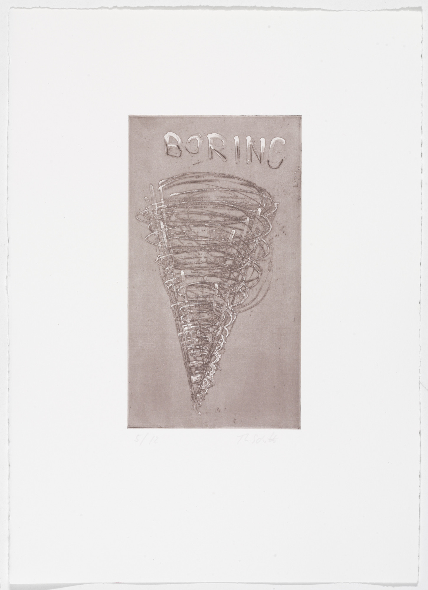 Thomas Schütte. Low Tide Wandering No. 104 (Wattwanderung No. 104) from Low Tide Wandering (Wattwanderung)