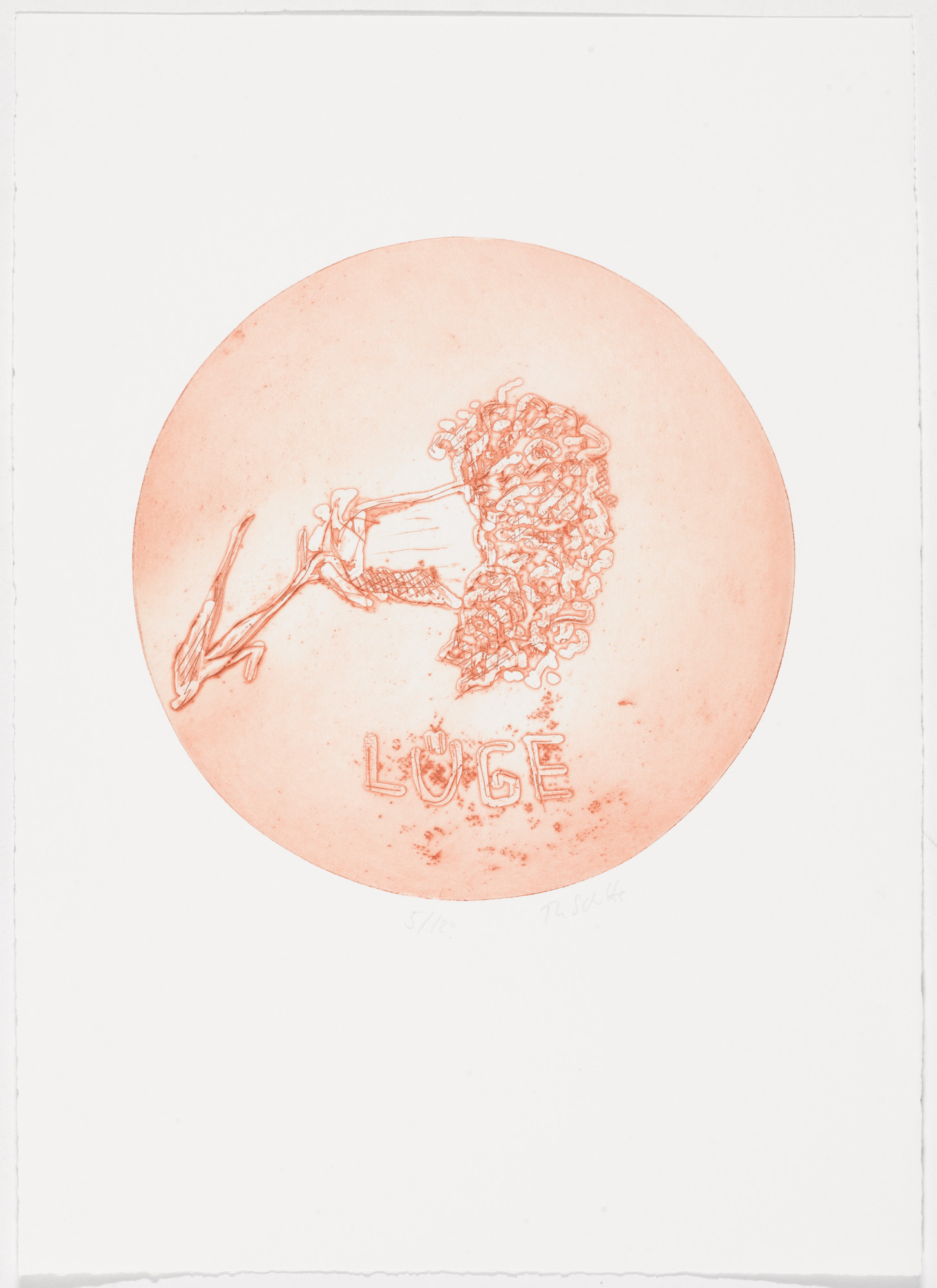 Thomas Schütte. Low Tide Wandering No. 133 ( Wattwanderung No. 133 ) from Low Tide Wandering ( Wattwanderung )