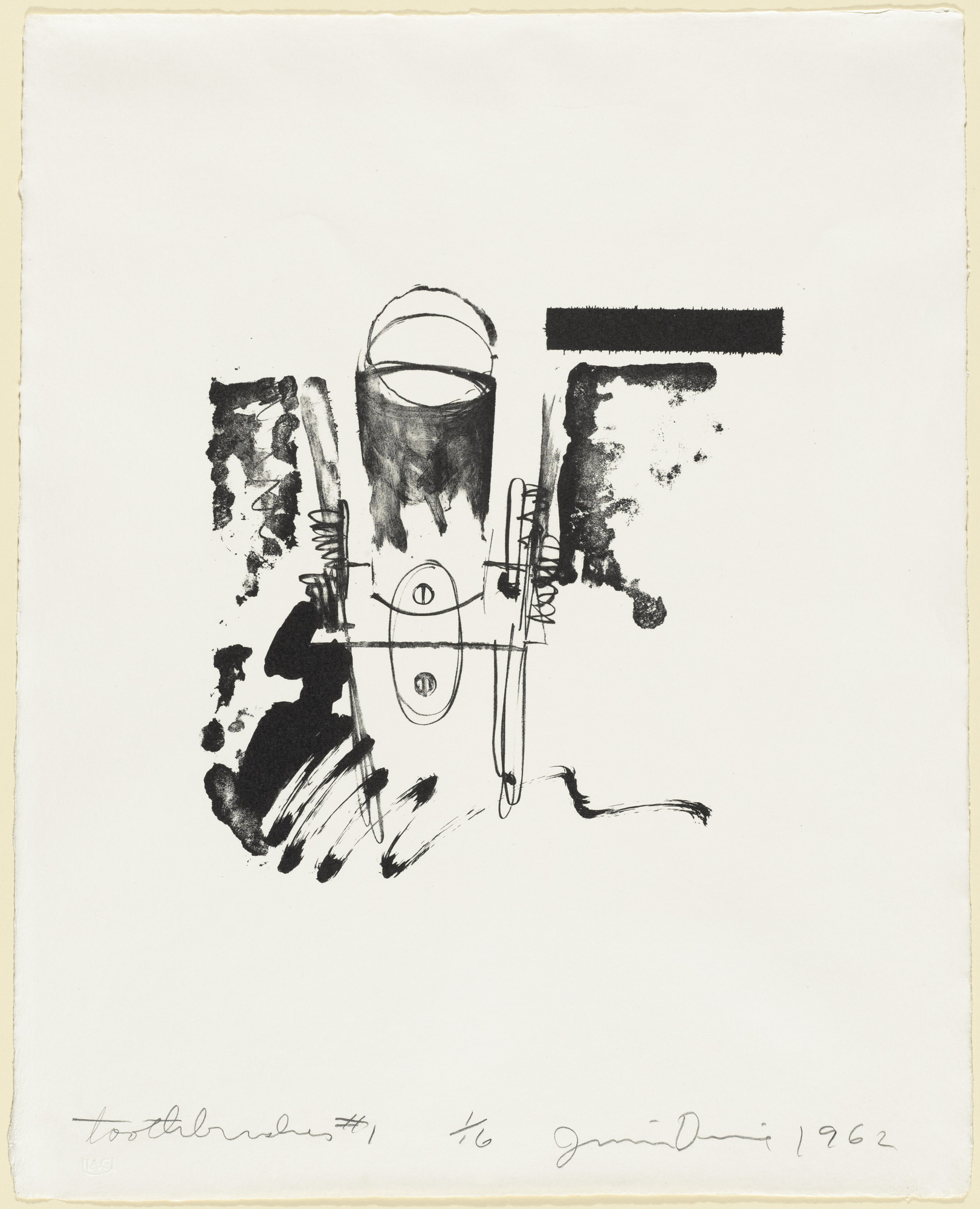 Jim Dine. Toothbrushes #1