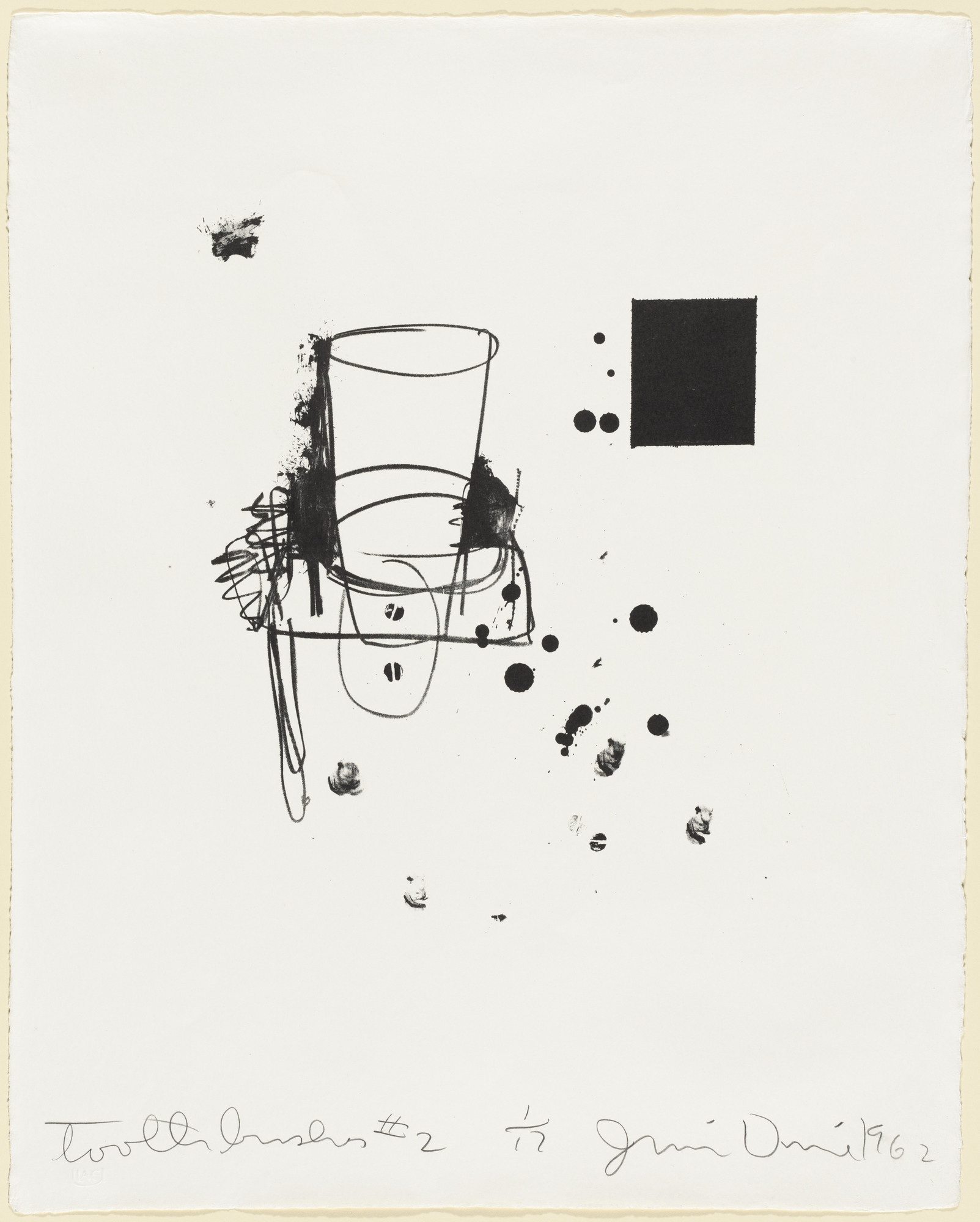 Jim Dine. Toothbrushes #2
