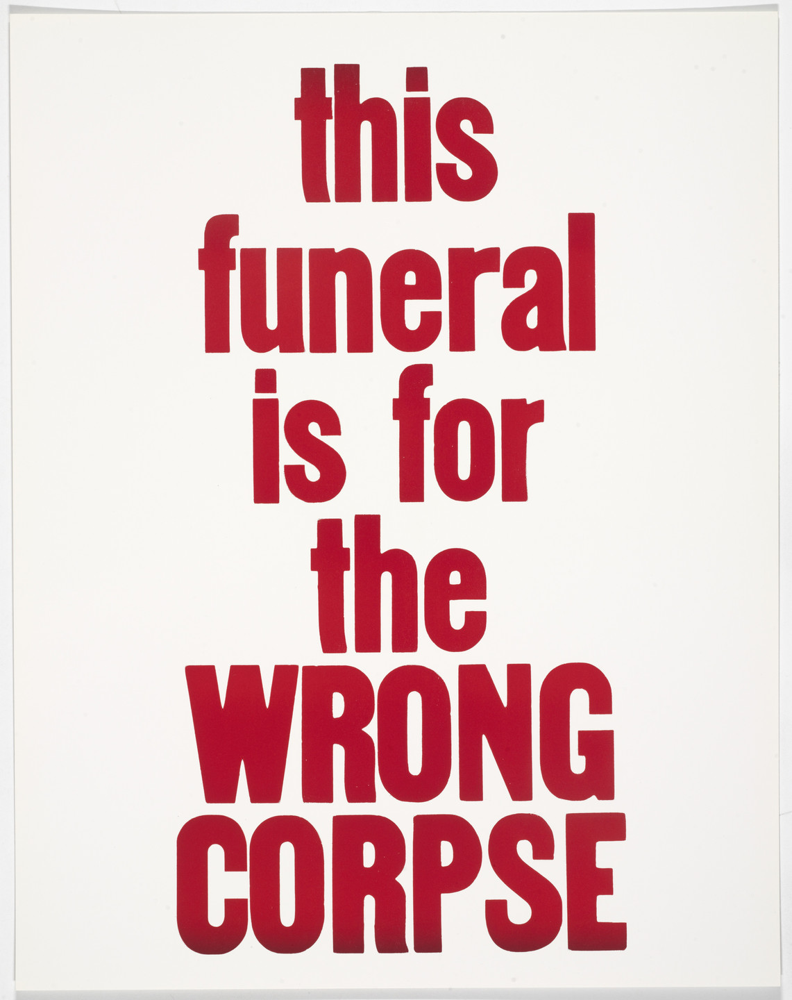 Daniel Joseph Martinez. Untitled from If Only God Had Invented Coca Cola, Sooner! Or, The Death of My Pet Monkey. 2004