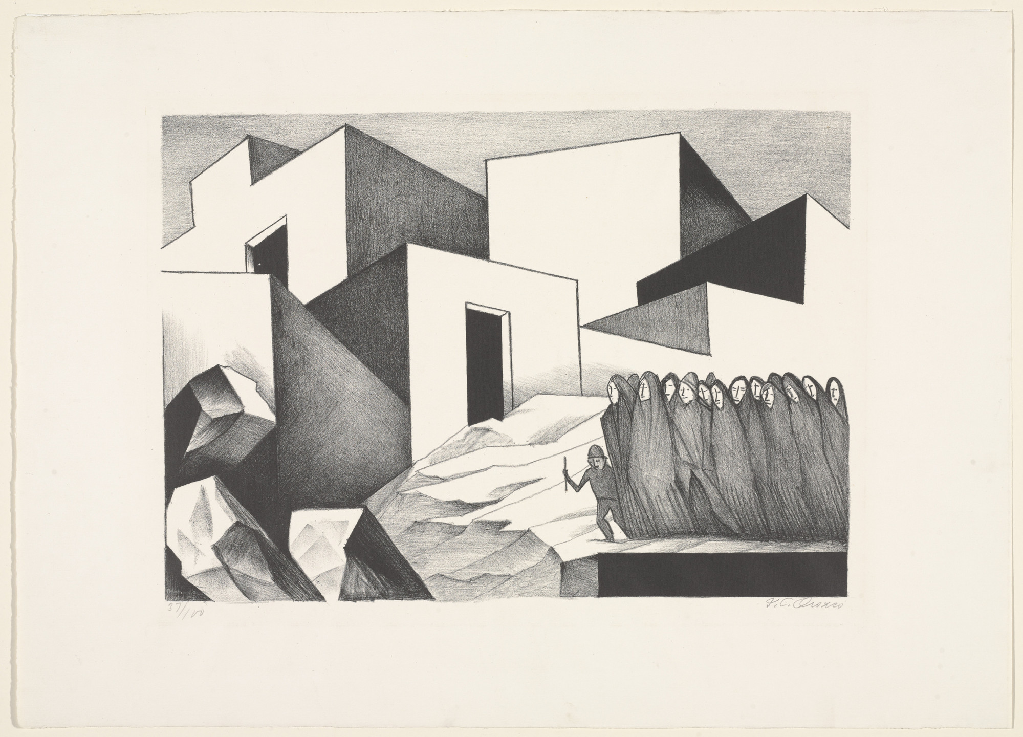José Clemente Orozco. Mexican Pueblo. 1929