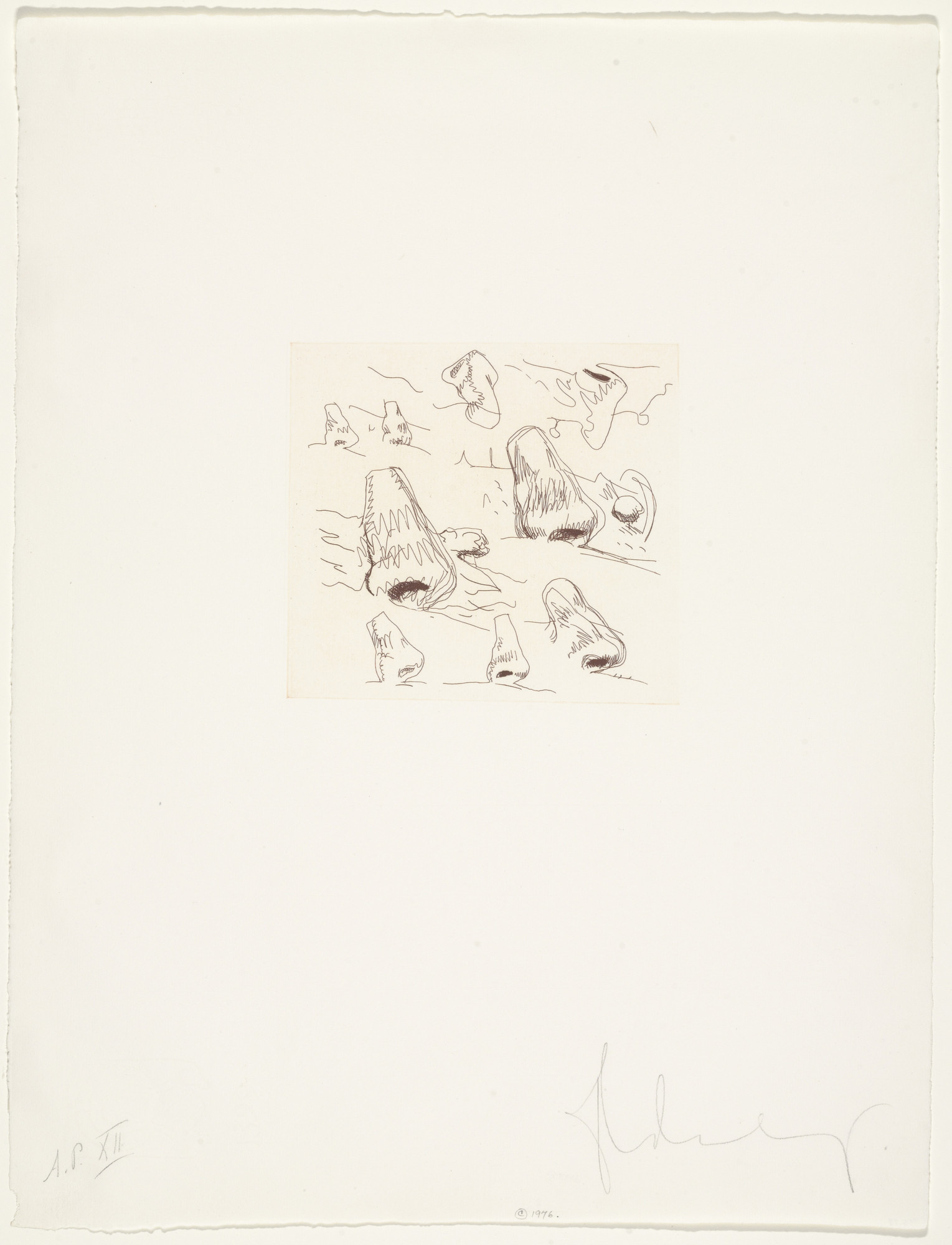 Claes Oldenburg. Landscape with Noses