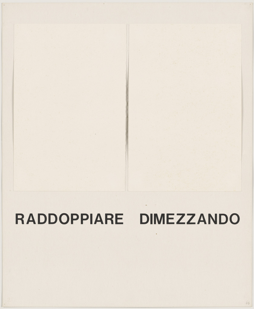 Raddoppiare dimezzando from Insicuro Noncurante
