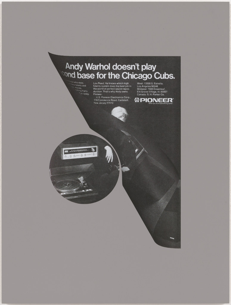 Untitled from Andy Warhol Doesn't Play Second Base for the Chicago Cubs, Kelley Walker, 2010