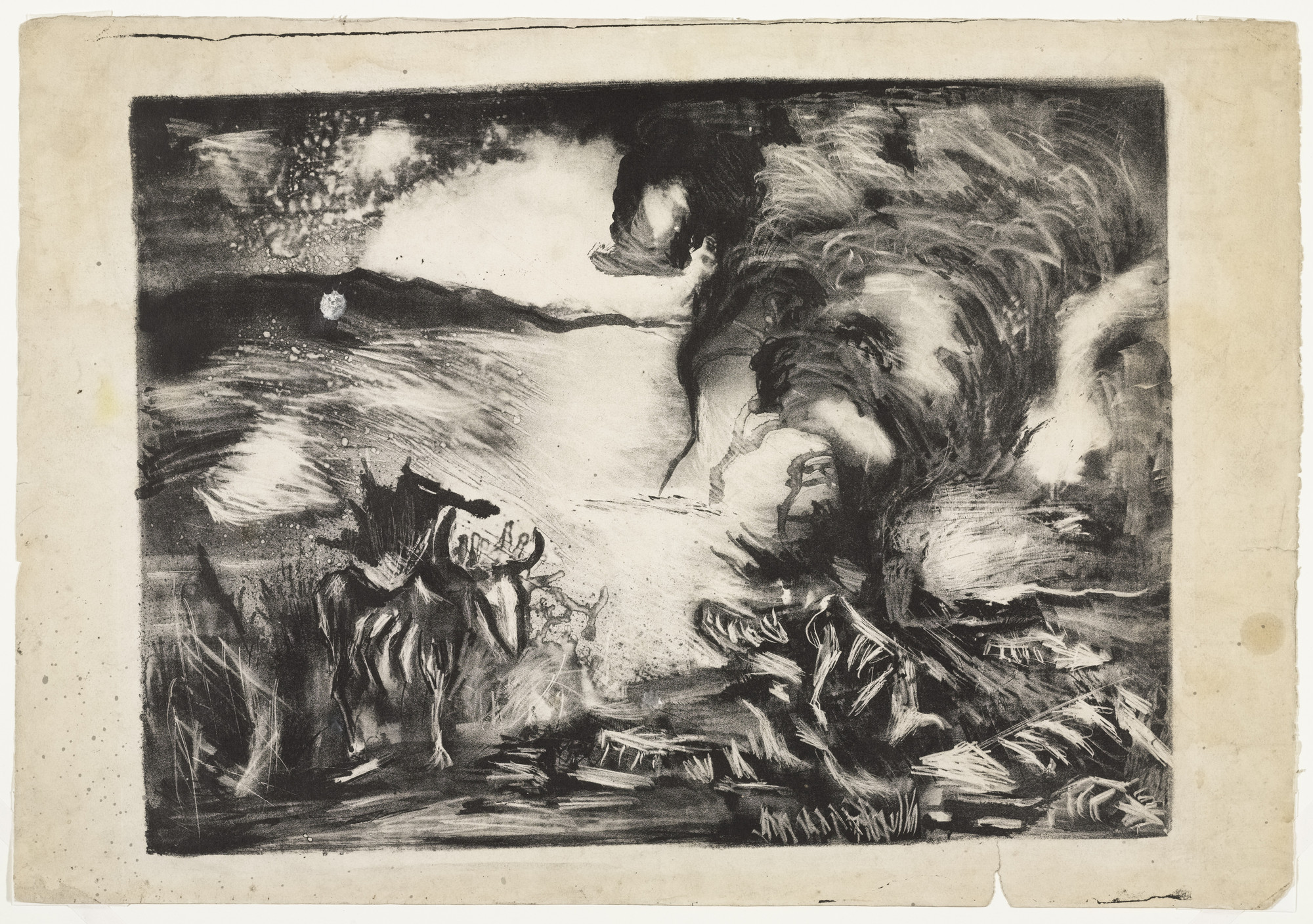Jackson Pollock. Landscape with Steer. c. 1936–37