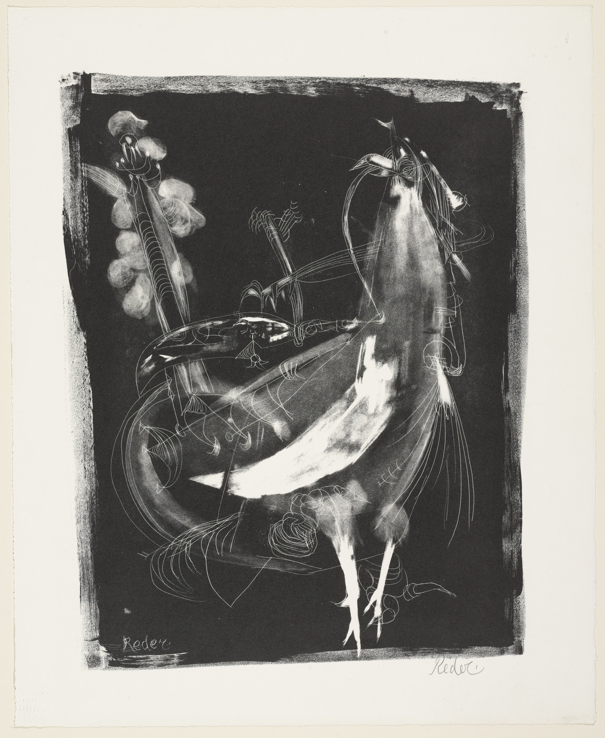 Bernard Reder. Cock. 1952