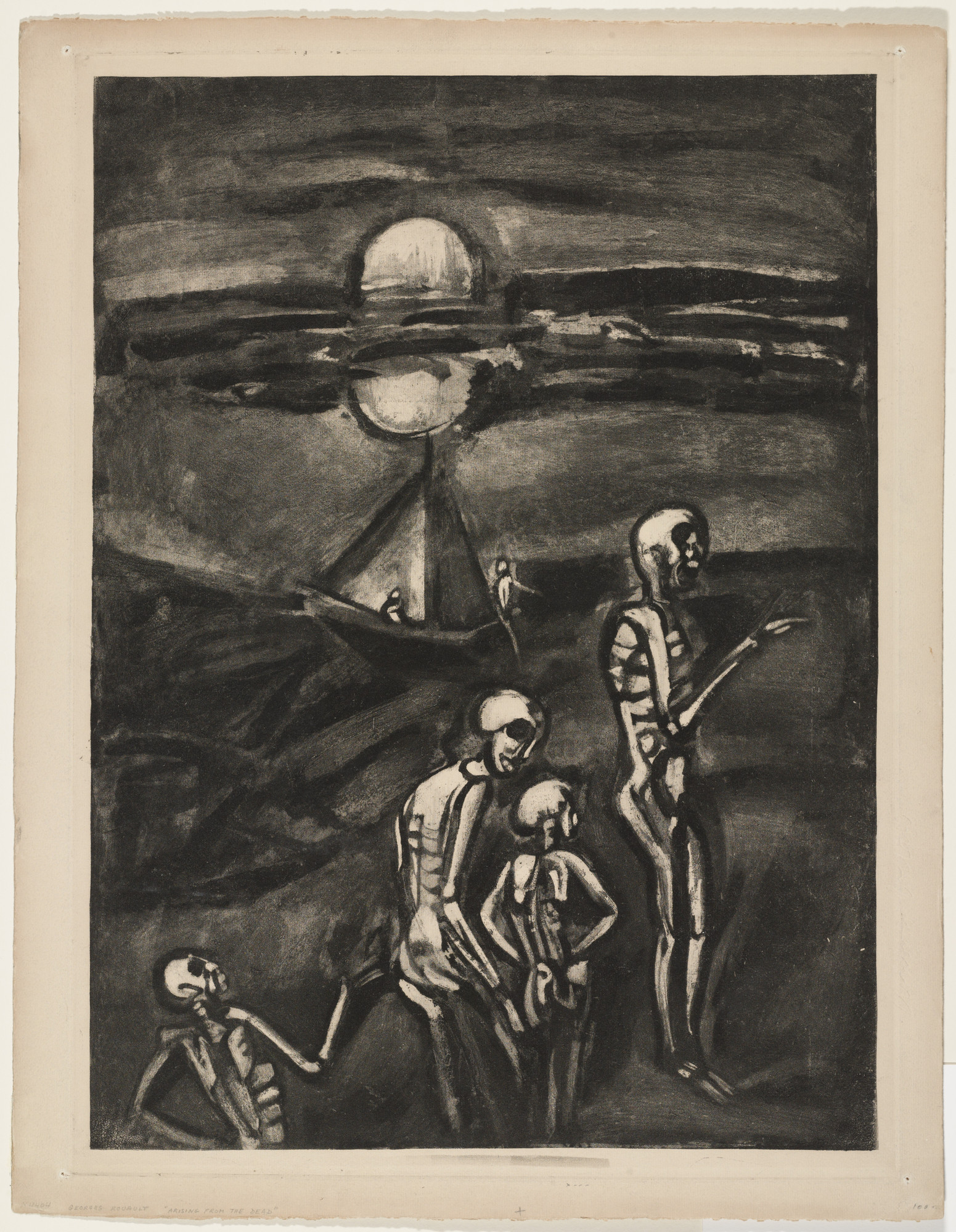 Georges Rouault. Trial proof for The Bay Of The Dead , rejected plate from Miserere