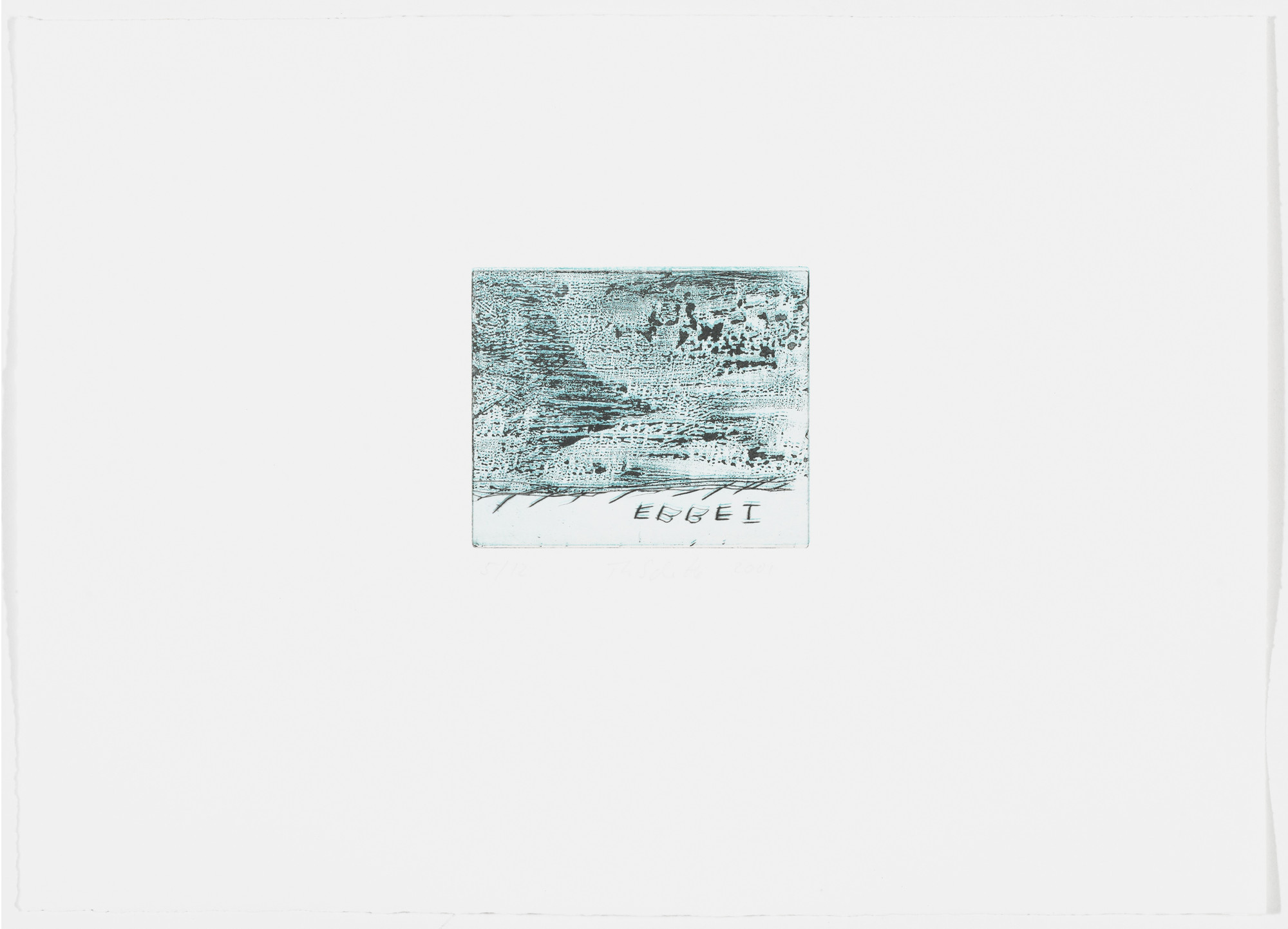 Thomas Schütte. Low Tide Wandering No. 1 (Wattwanderung No. 1) from Low Tide Wandering (Wattwanderung)