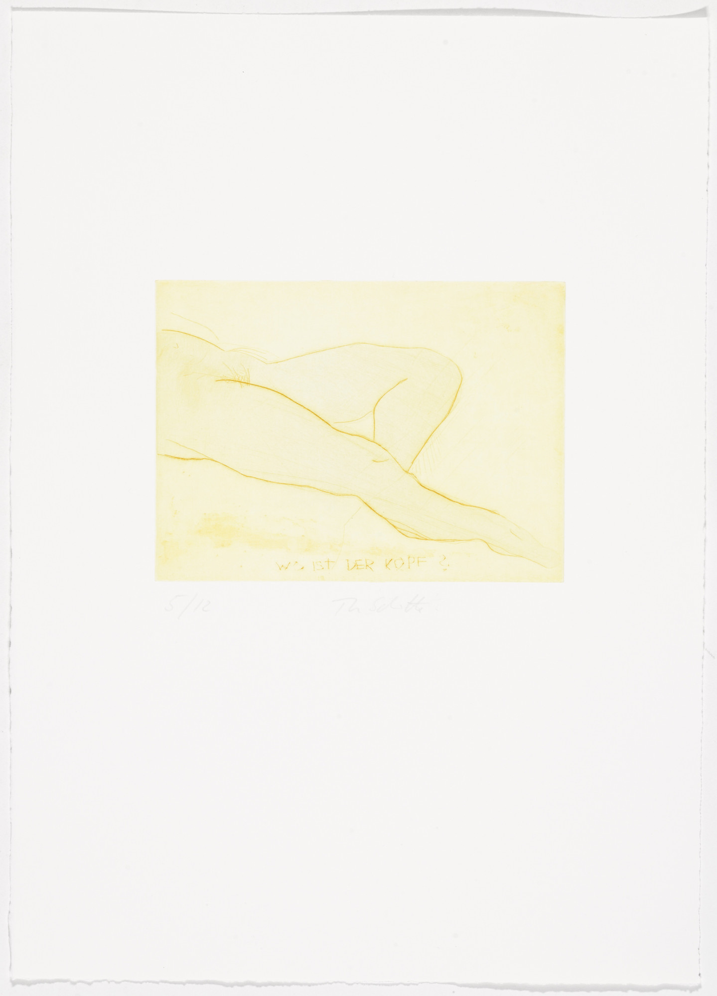 Thomas Schütte. Low Tide Wandering No. 26 (Wattwanderung No. 26) from Low Tide Wandering (Wattwanderung)