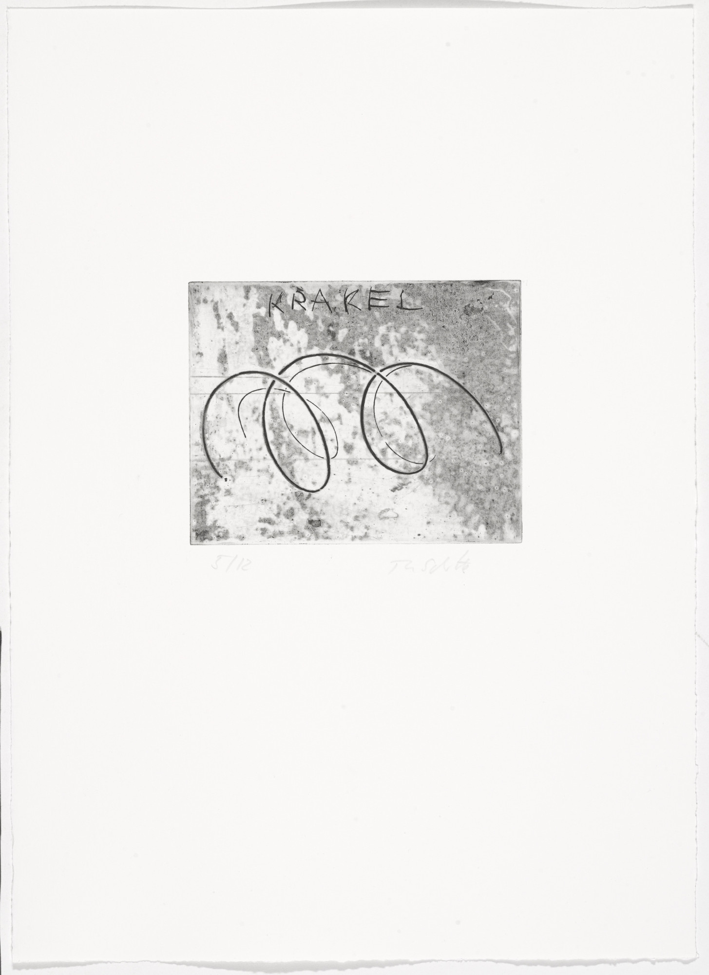 Thomas Schütte. Low Tide Wandering No. 38 (Wattwanderung No. 38) from Low Tide Wandering (Wattwanderung)