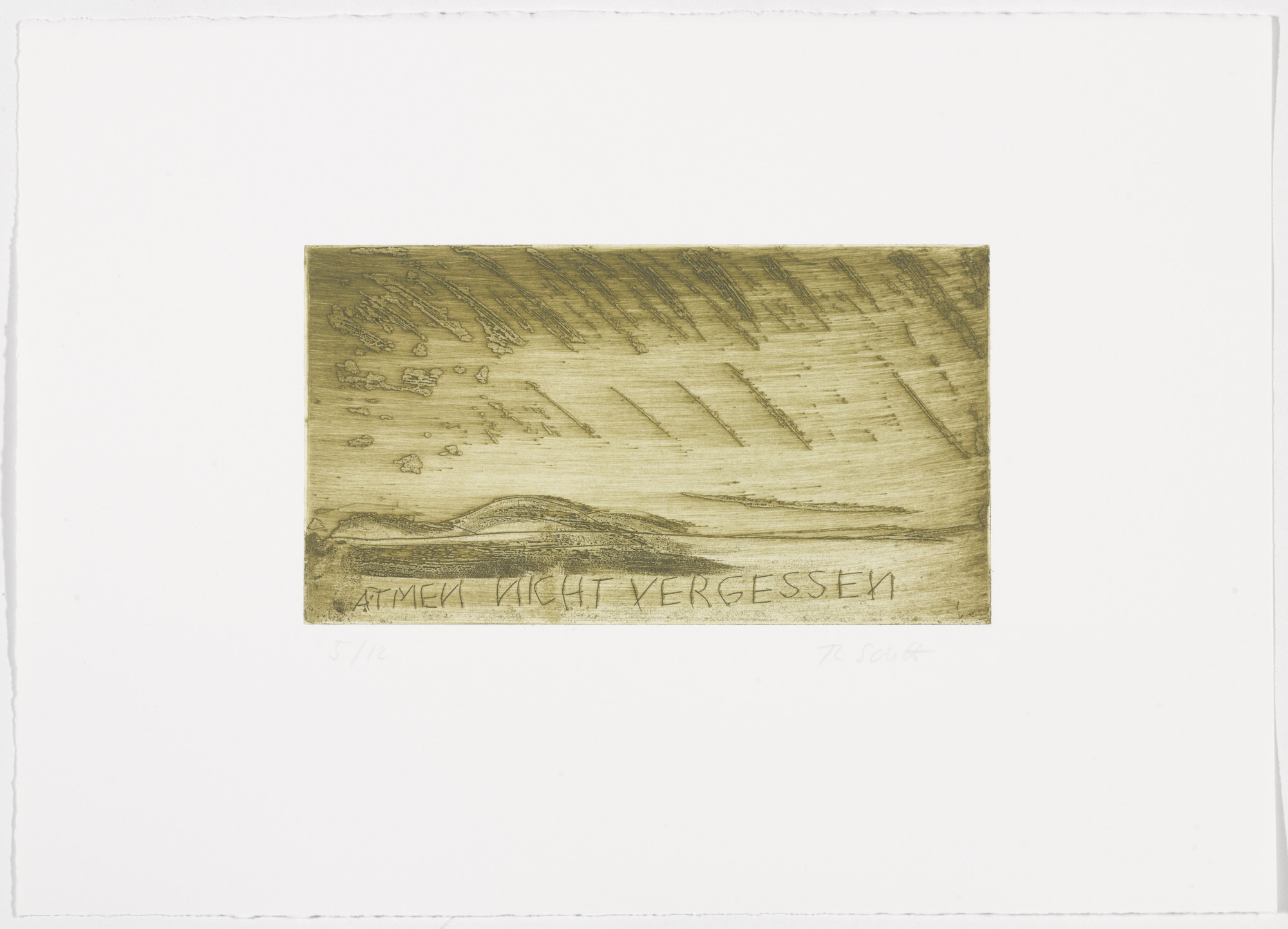 Thomas Schütte. Low Tide Wandering No. 113 (Wattwanderung No. 113) from Low Tide Wandering (Wattwanderung)