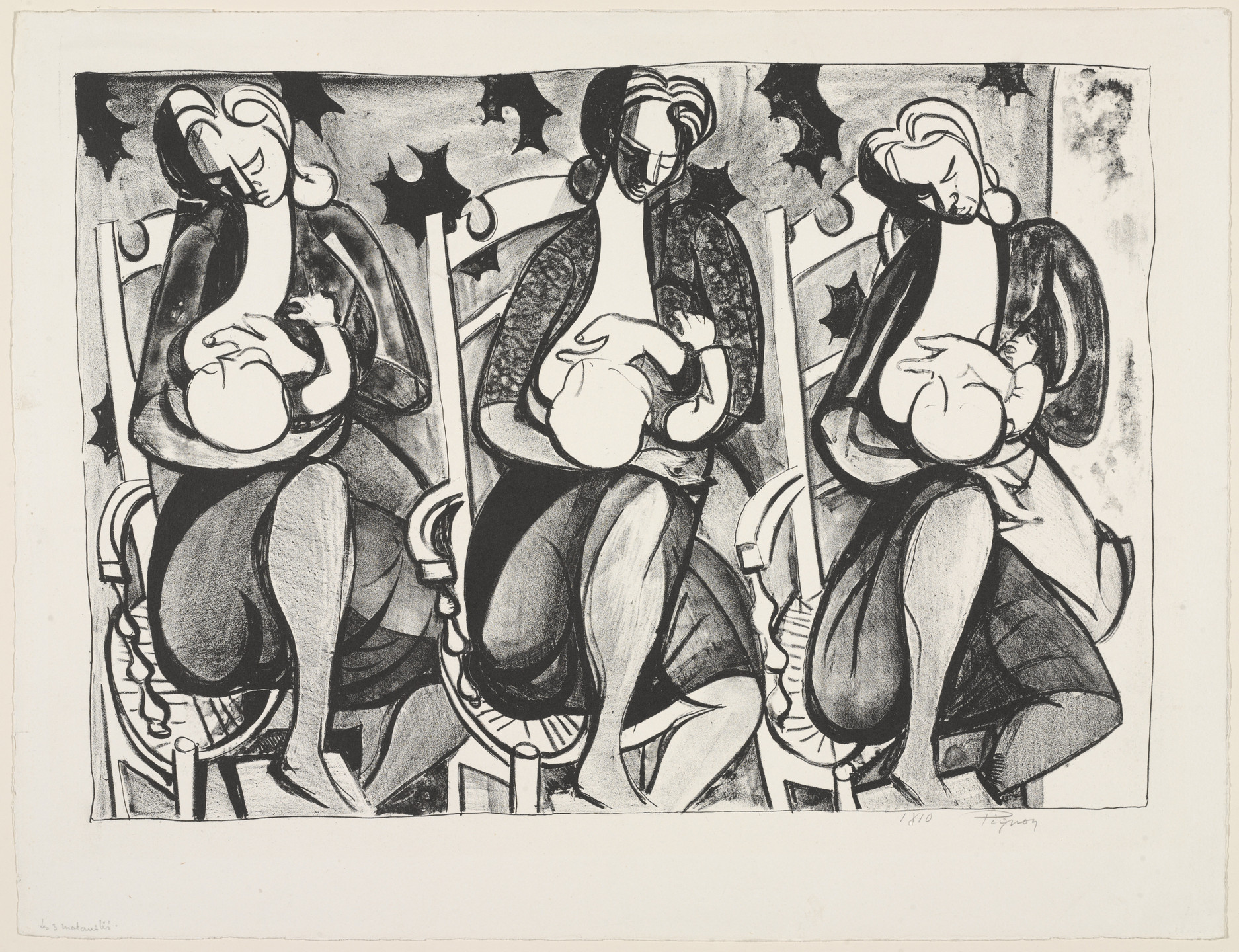 Édouard Pignon. Three Mothers. 1945