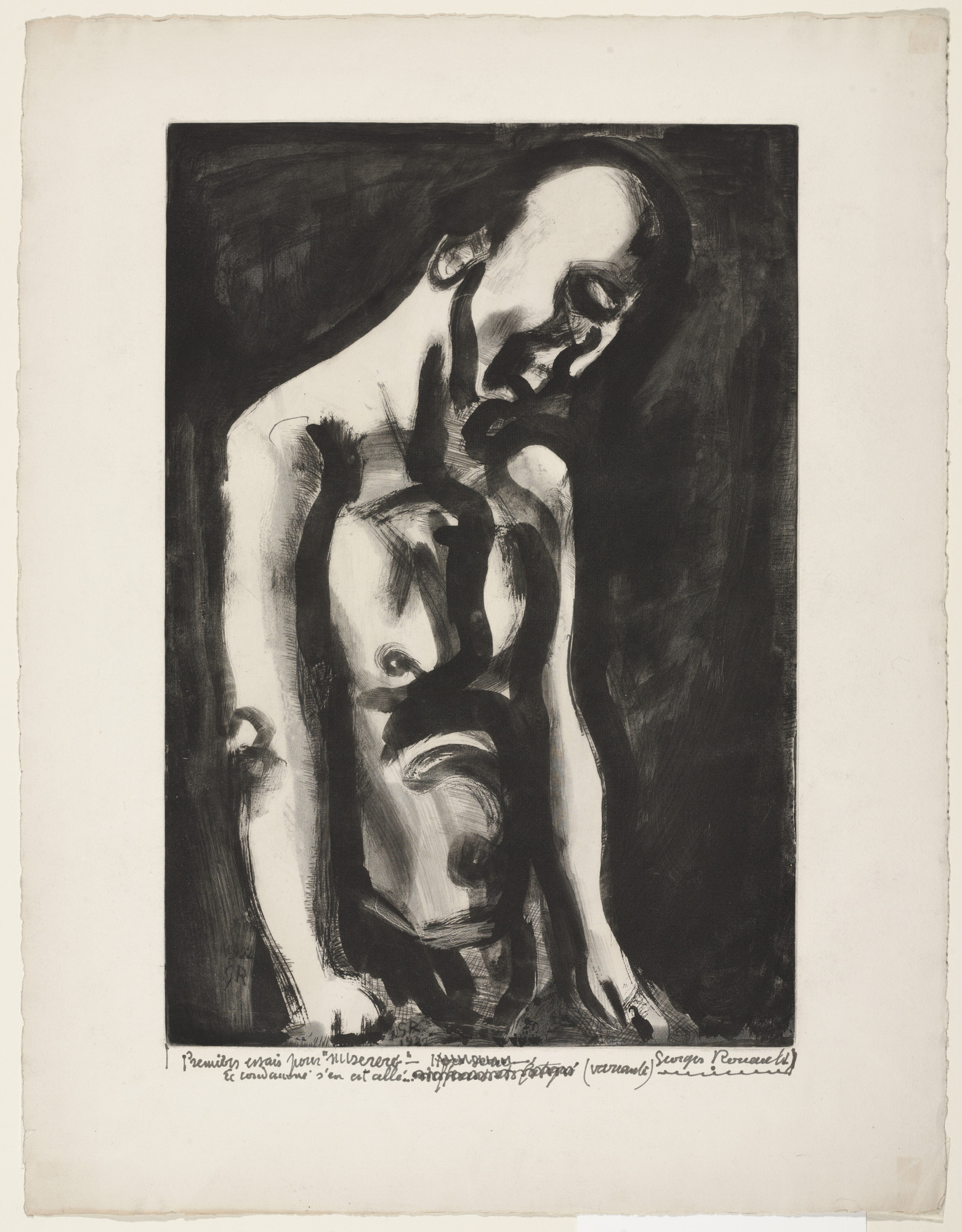 Georges Rouault. Trial proof for The Condemned is Led Away... , plate XVIII from Miserere