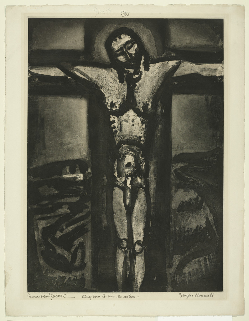 Trial proof for Beneath a Forgotten Crucifix, plate XX from Miserere