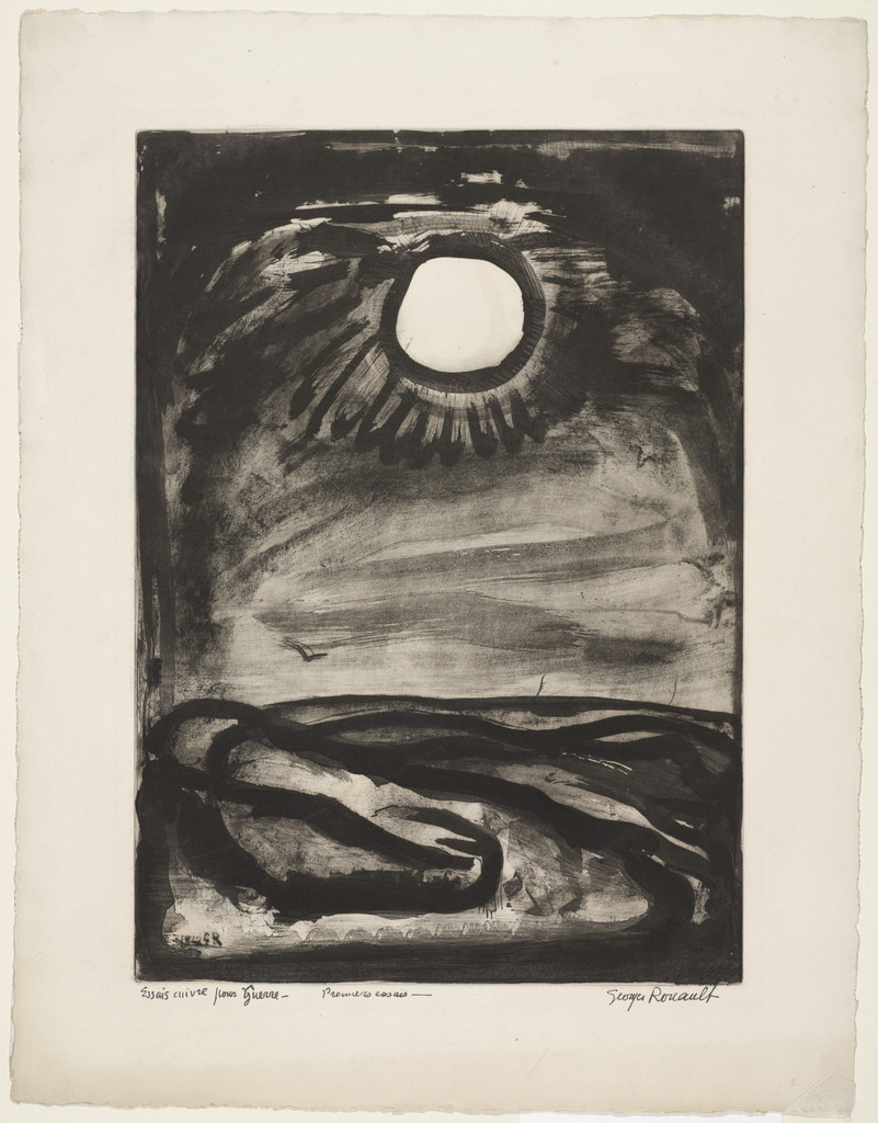 Trial proof for Sing Matins, A New Day Is Born, plate XXIX from Miserere