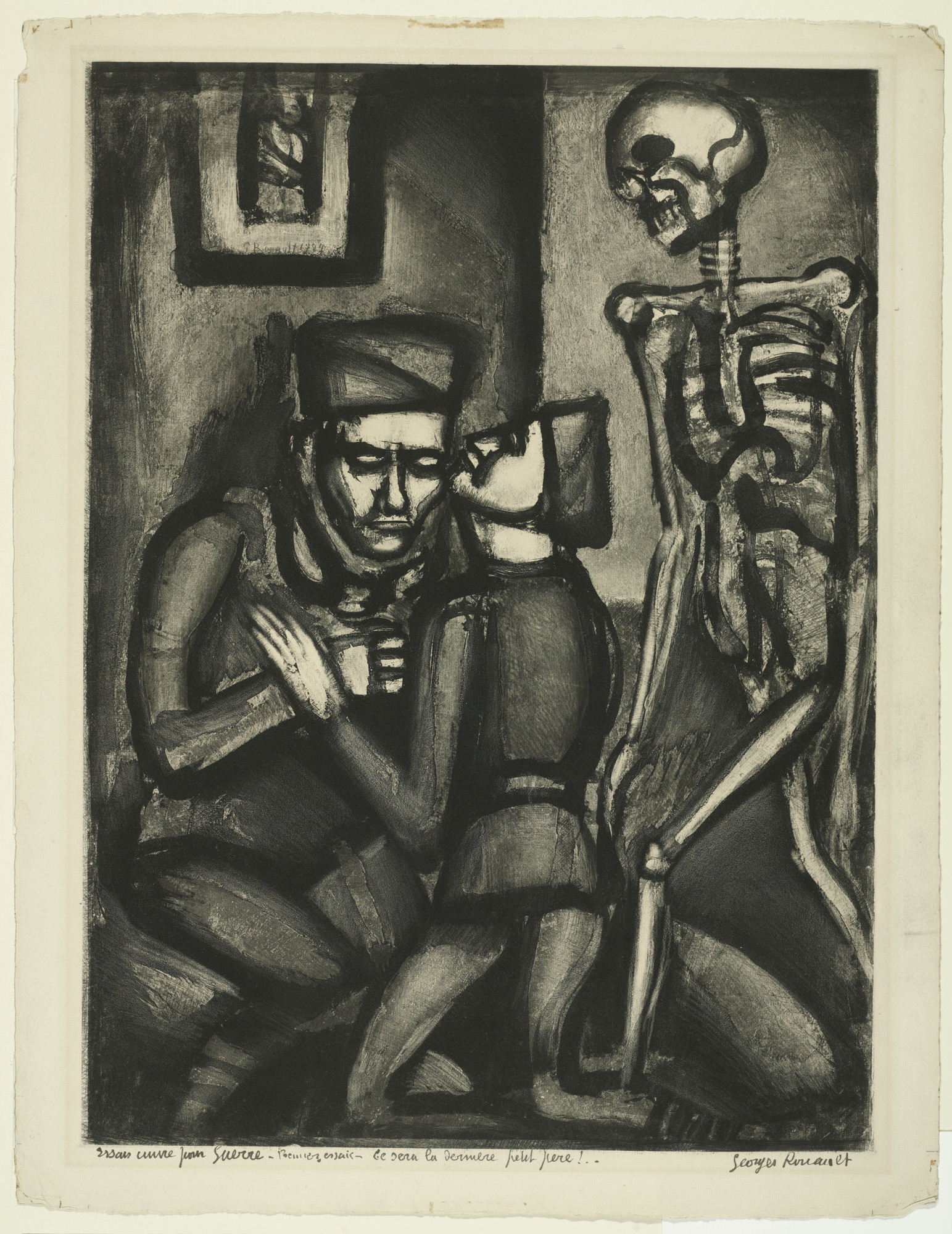 Georges Rouault. Trial proof for This Will Be The Last Time, Little Father! , plate XXXVI from Miserere