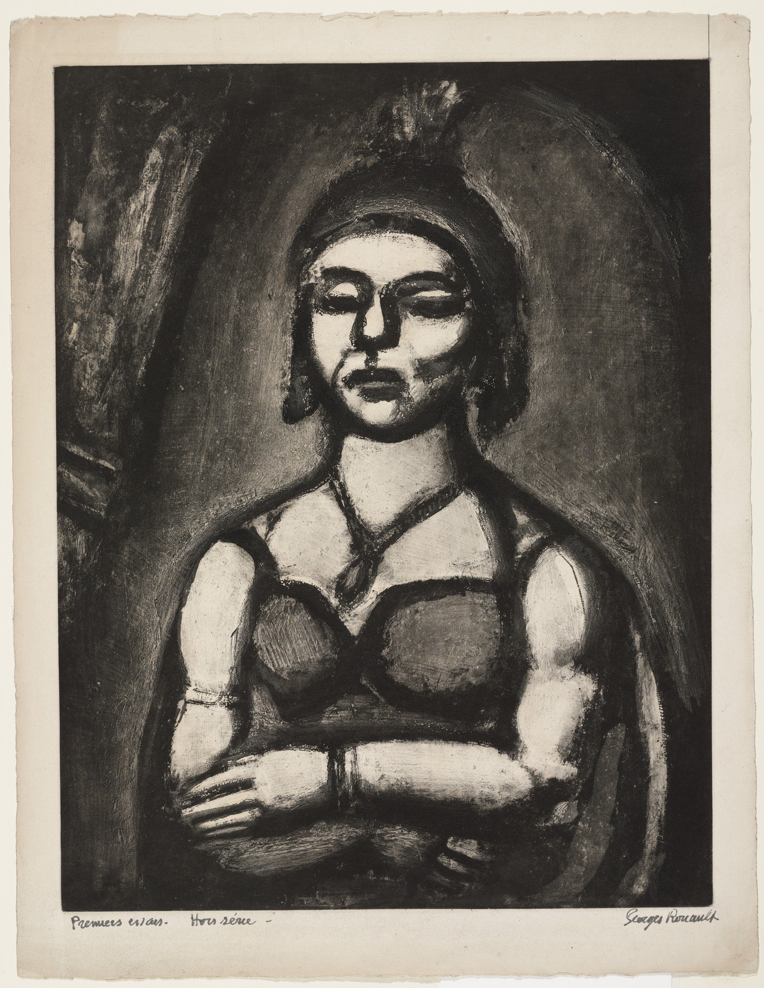 Georges Rouault. Trial proof for "With Tooth and Nail," plate L from Miserere