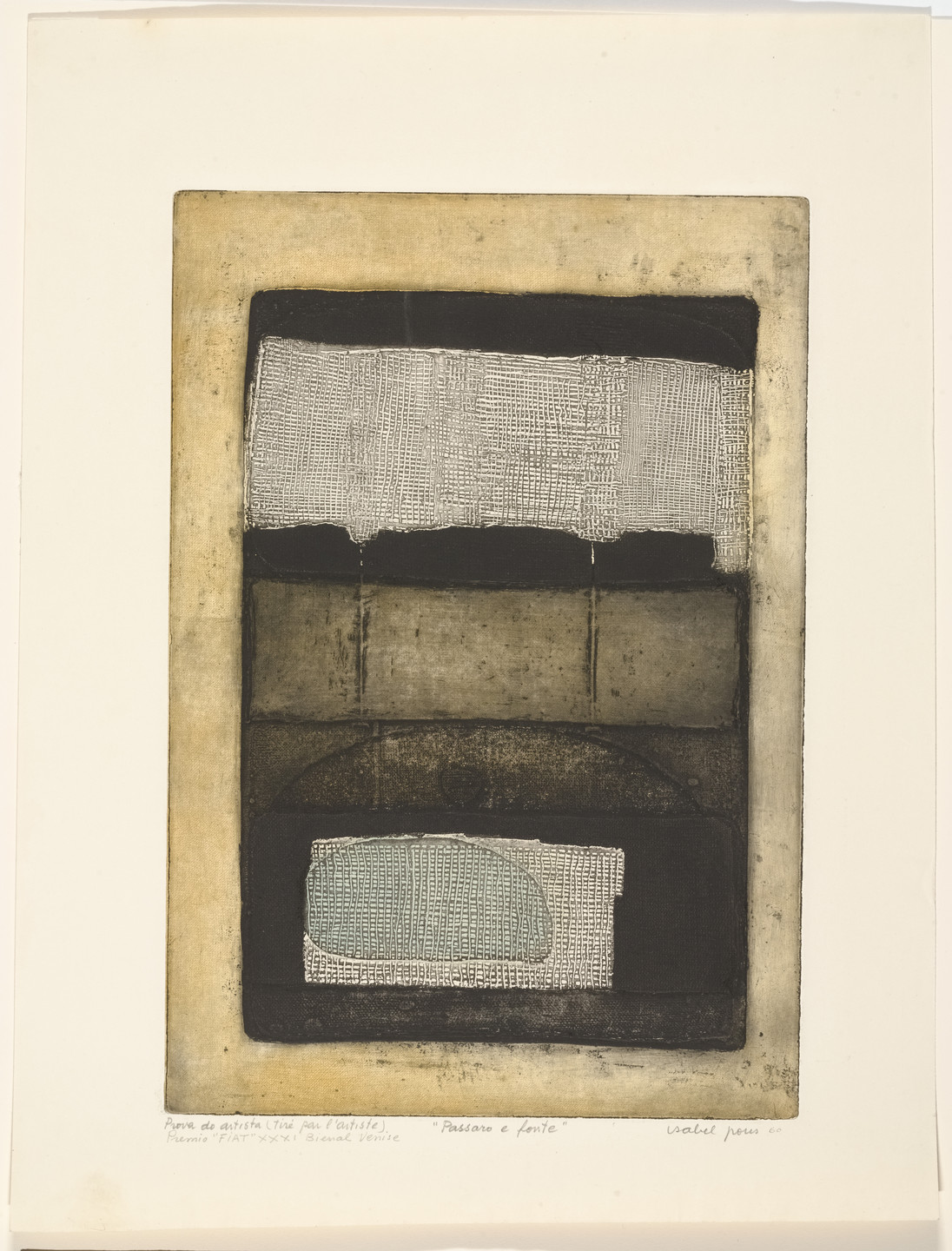 Isabel Pons. Bird and Fountain (Passaro e fonte). 1960