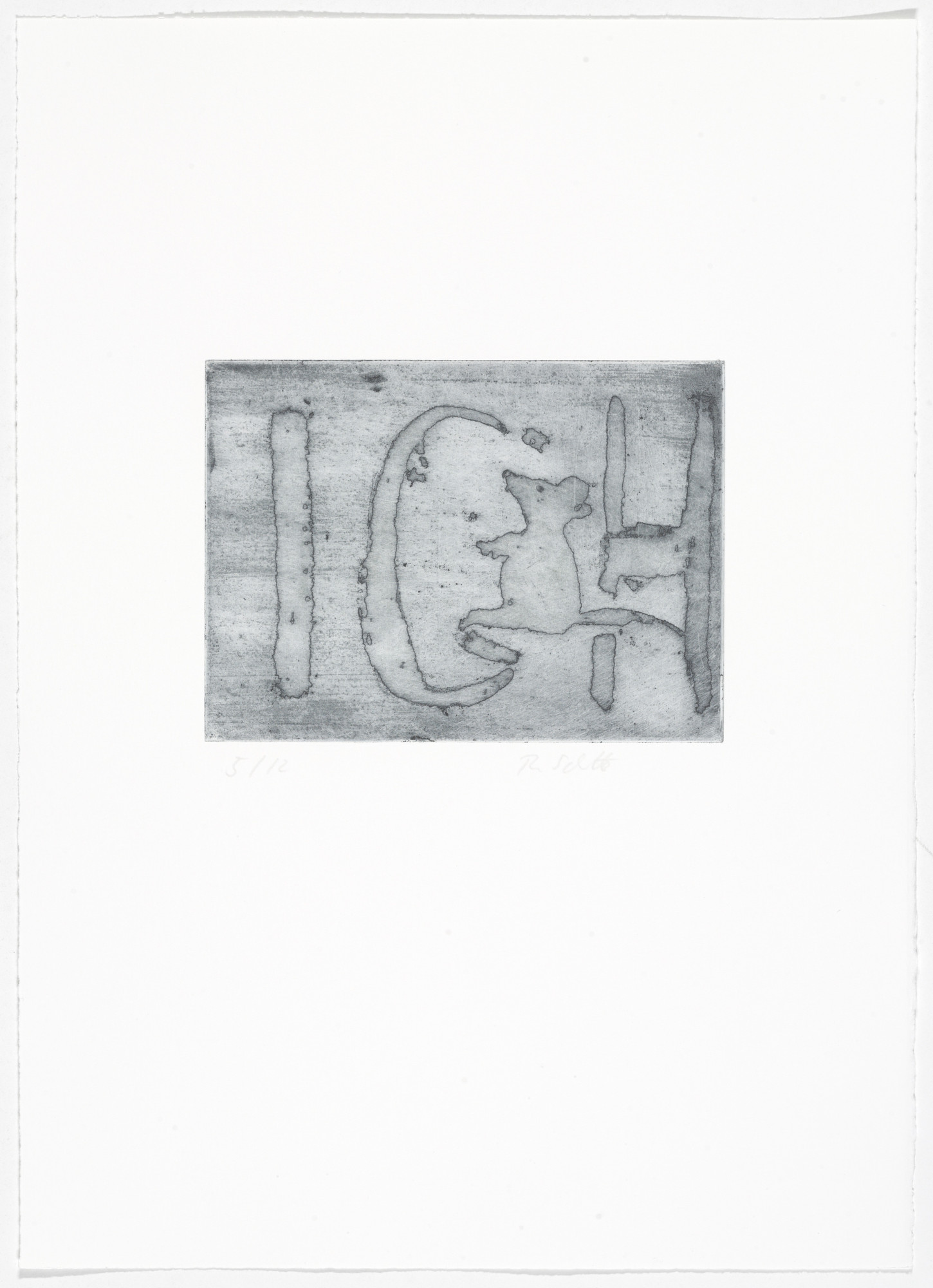Thomas Schütte. Low Tide Wandering No. 76 (Wattwanderung No. 76) from Low Tide Wandering (Wattwanderung)