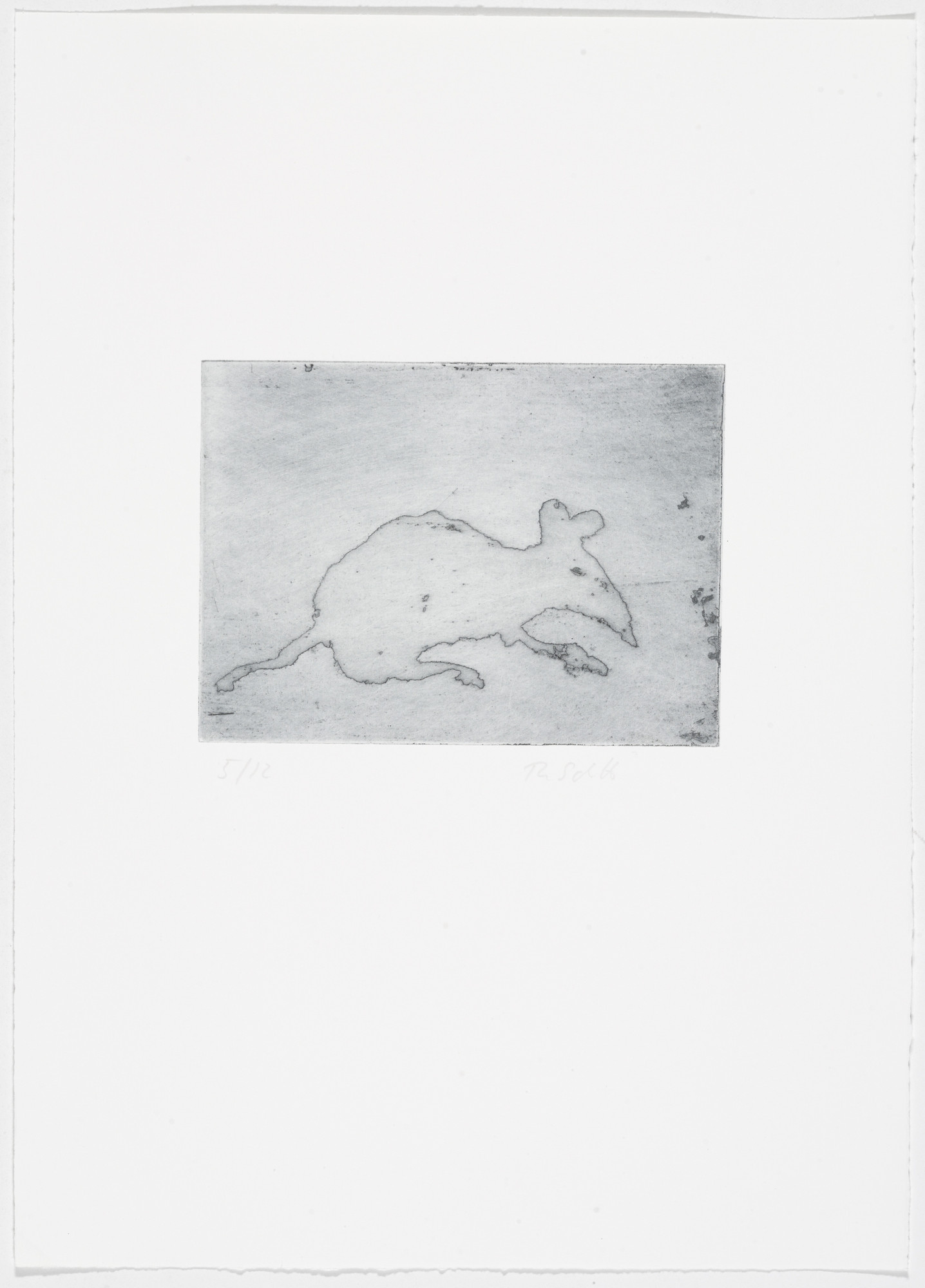 Thomas Schütte. Low Tide Wandering No. 77 (Wattwanderung No. 77) from Low Tide Wandering (Wattwanderung)