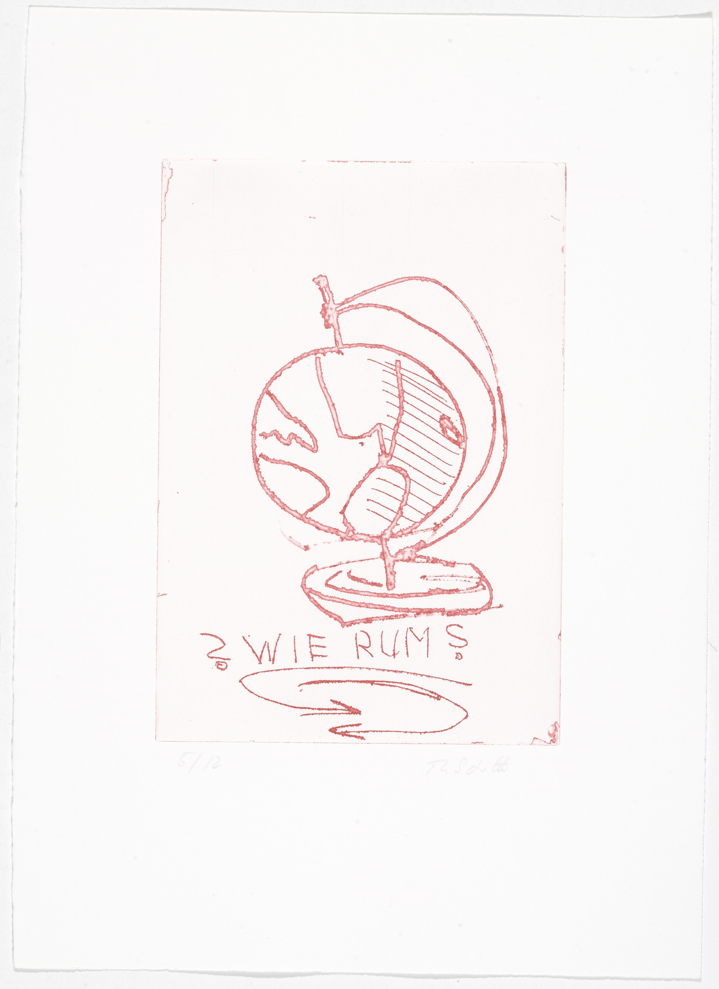Thomas Schütte. Low Tide Wandering No. 80 (Wattwanderung No. 80) from Low Tide Wandering (Wattwanderung)