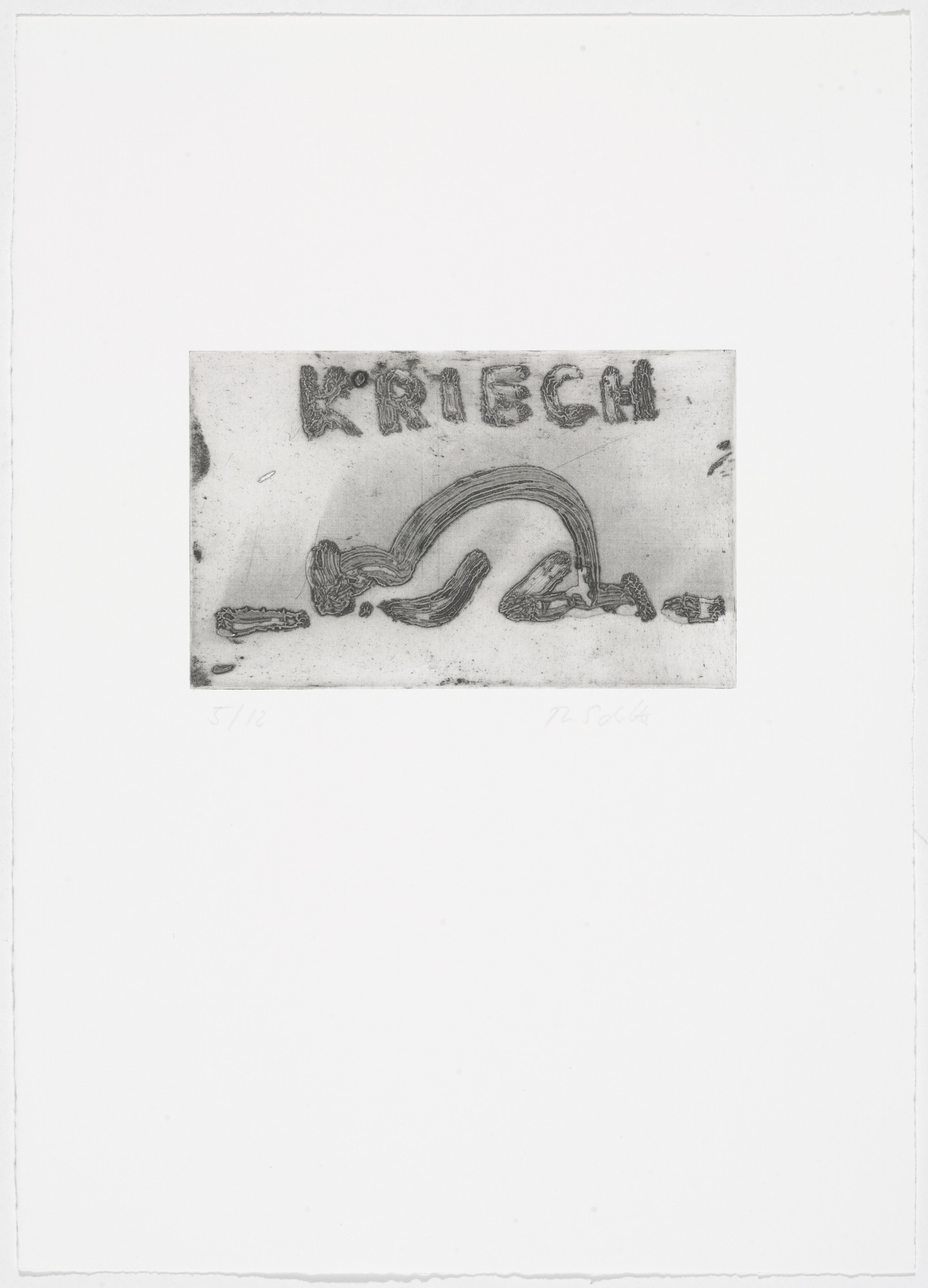 Thomas Schütte. Low Tide Wandering No. 89 (Wattwanderung No. 89) from Low Tide Wandering (Wattwanderung)