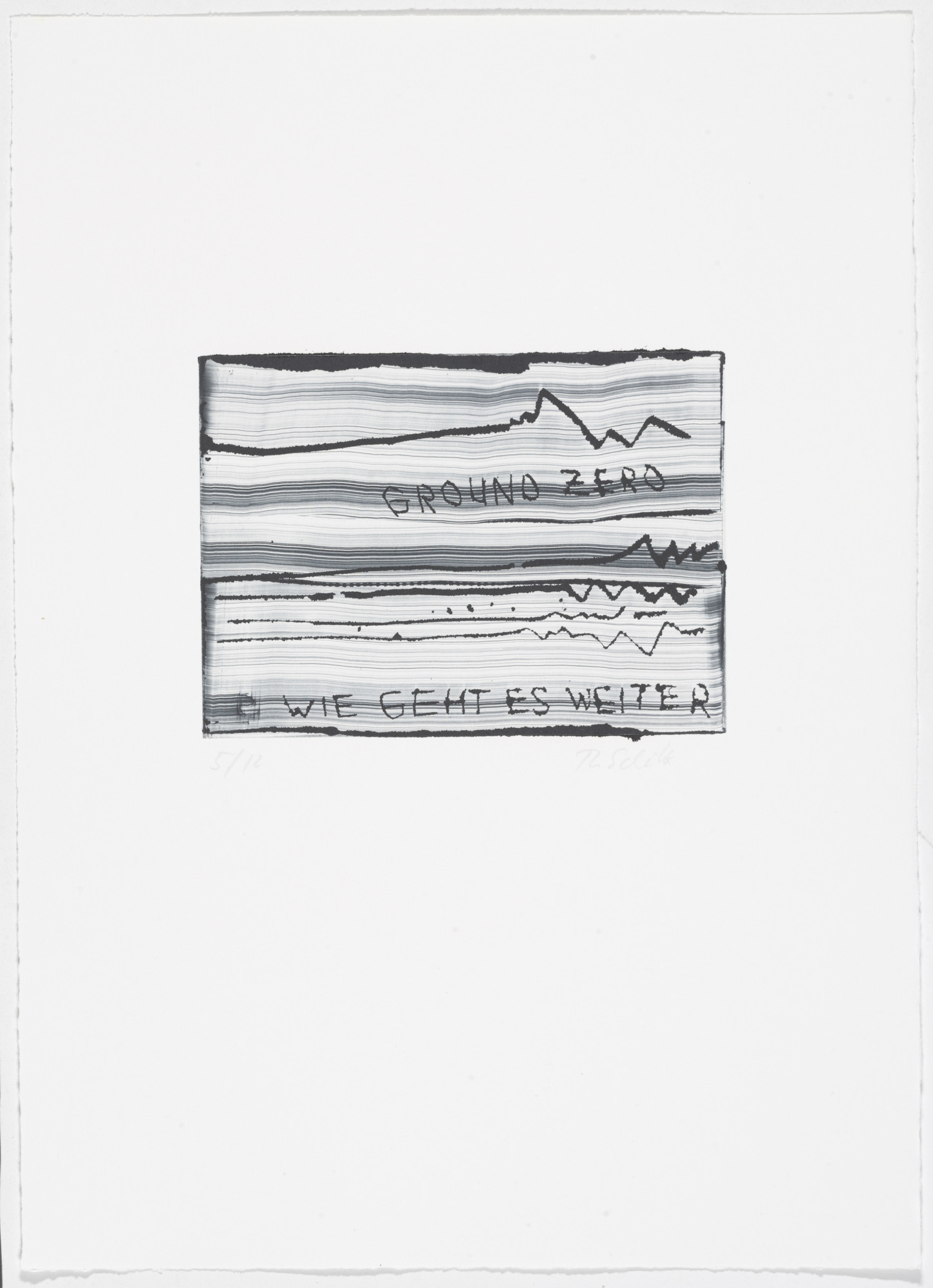 Thomas Schütte. Low Tide Wandering No. 91 (Wattwanderung No. 91) from Low Tide Wandering (Wattwanderung)
