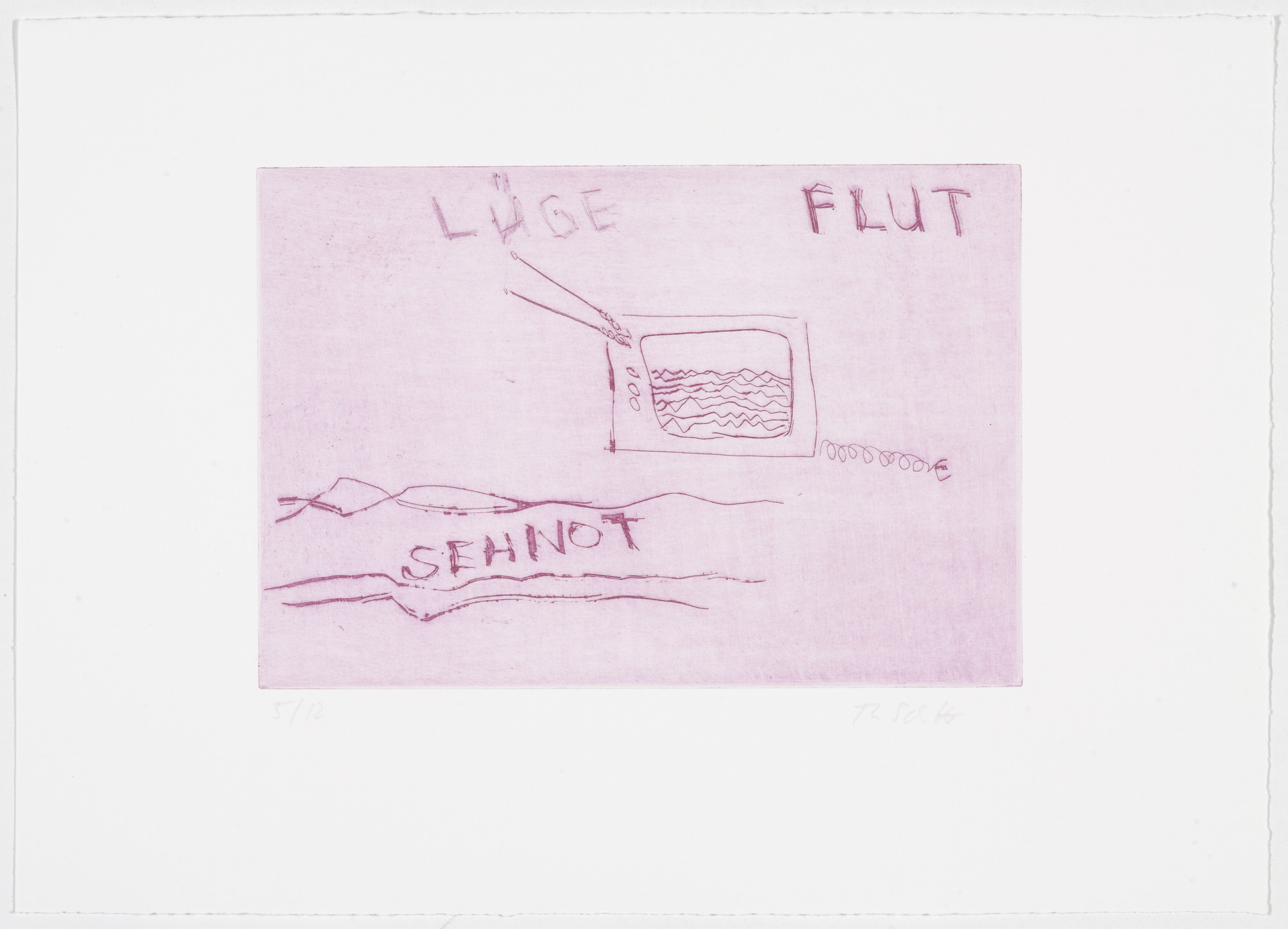 Thomas Schütte. Low Tide Wandering No. 97 (Wattwanderung No. 97) from Low Tide Wandering (Wattwanderung)