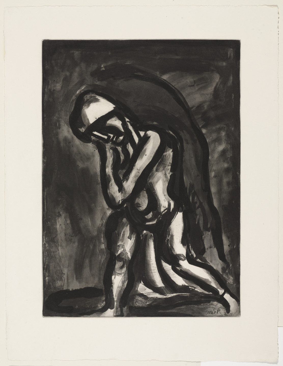 Georges Rouault. &#34;Winter, Leper of the Earth&#34; («Hiver lèpre de la terre»), plate XXIV from Miserere. 1922, published 1948
