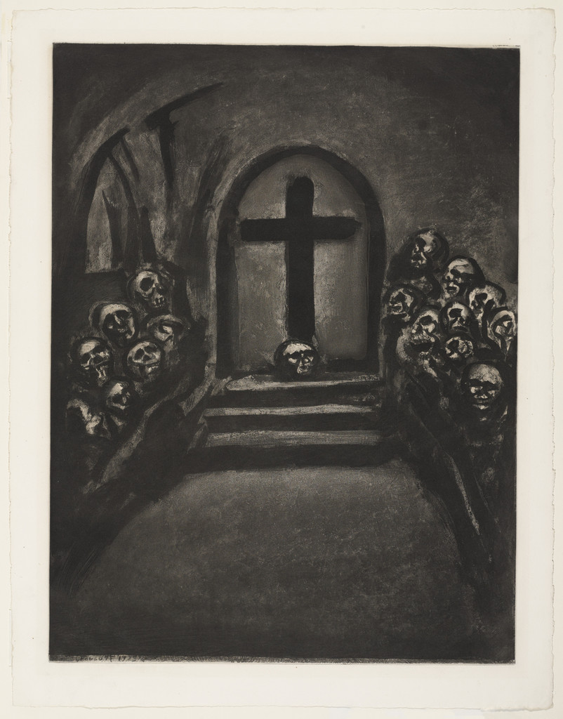 "He That Believeth in Me, Though He Were Dead, Yet Shall He Live" («Celui qui croit en moi fût-il mort vivra»), plate XXVIII from Miserere