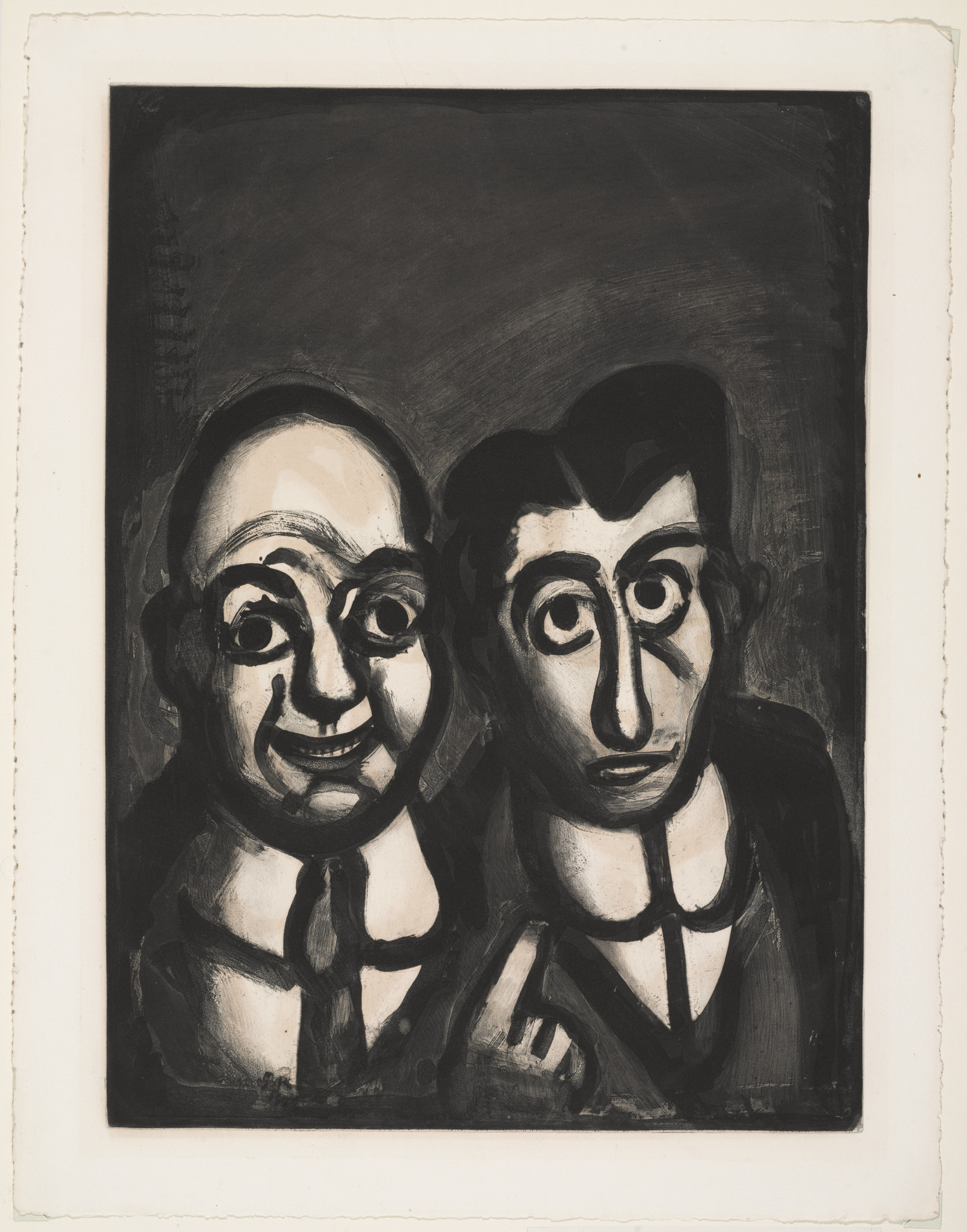 Georges Rouault. We Are Insane (Nous sommes fous...), plate XXXIX from Miserere