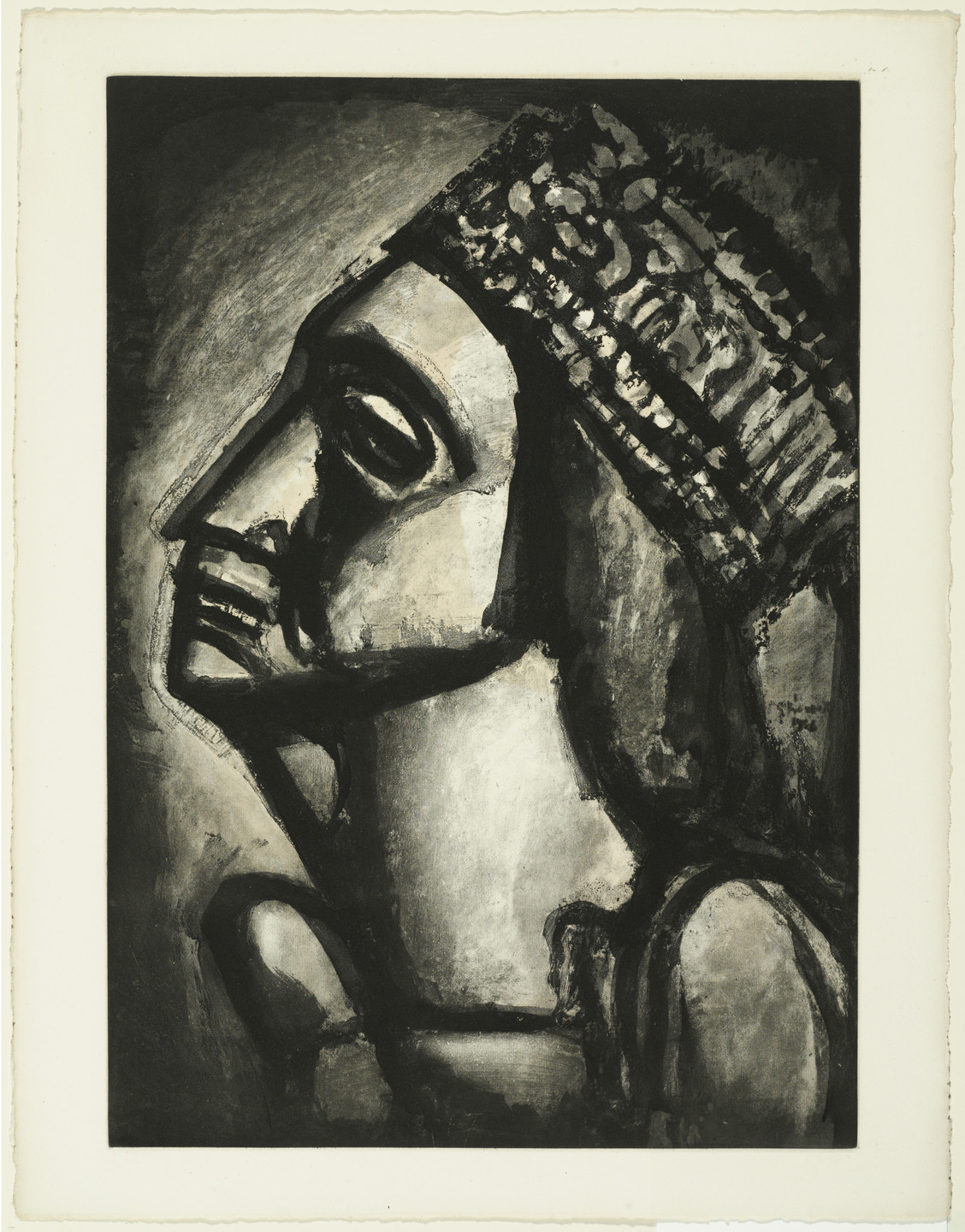 Georges Rouault. Virgin of the Seven Swords (Vierge aux sept glaives), plate LIII from Miserere. 1926, published 1948