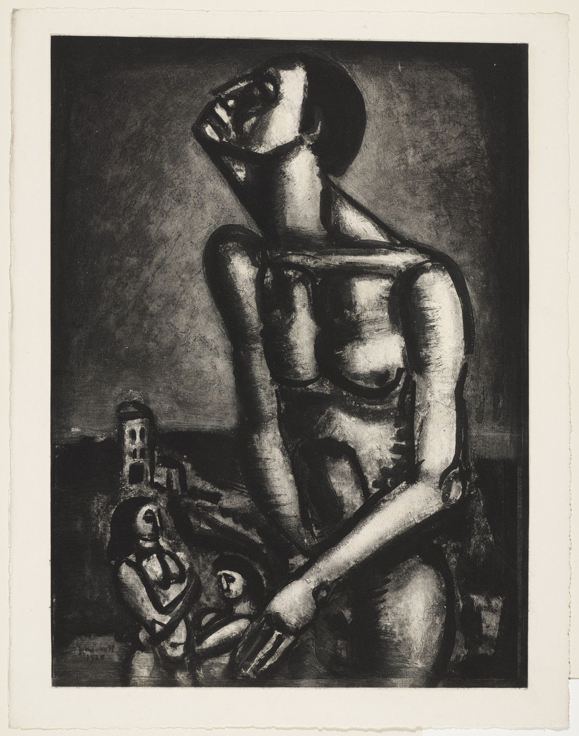 Georges Rouault. Are We Not All Convicts? (Ne sommes-nous pas forçats?), plate VI from Miserere. 1926, published 1948