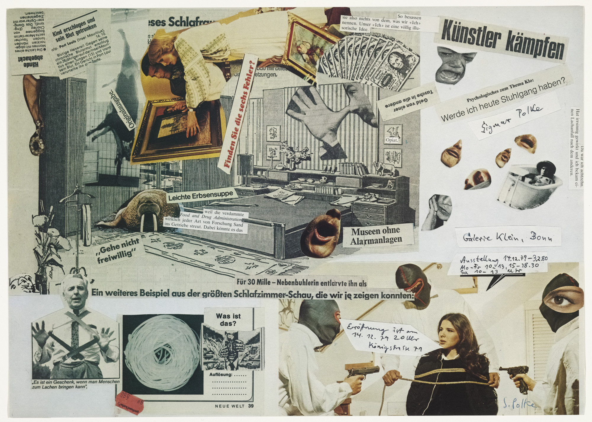 Sigmar Polke. "Artists Fight..." ("Künstler kämpfen...")