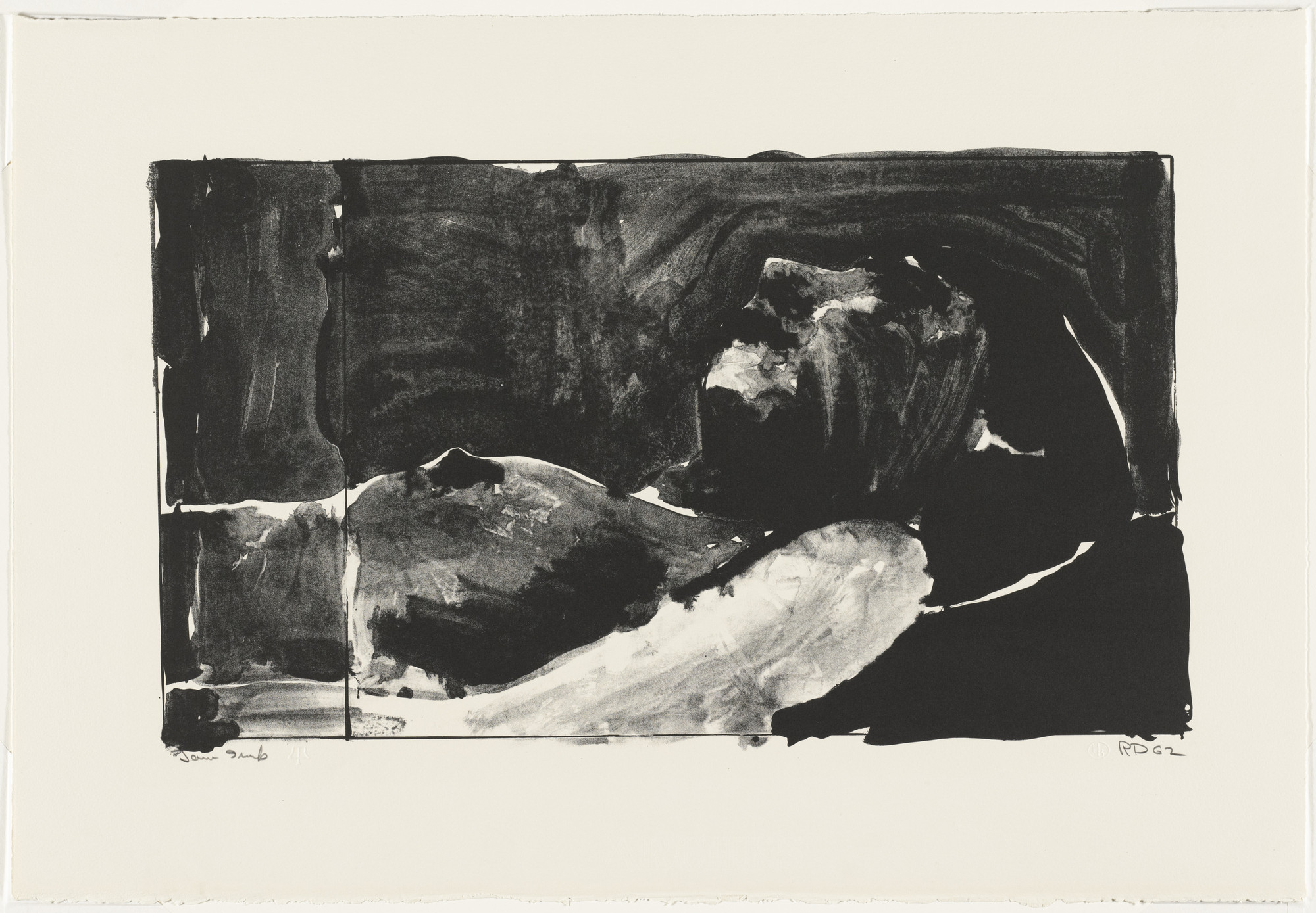 Richard Diebenkorn. Reclining Woman. 1962