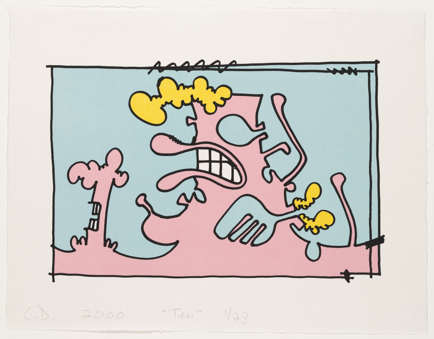 Carroll Dunham. Ten from Female Portraits. 2000
