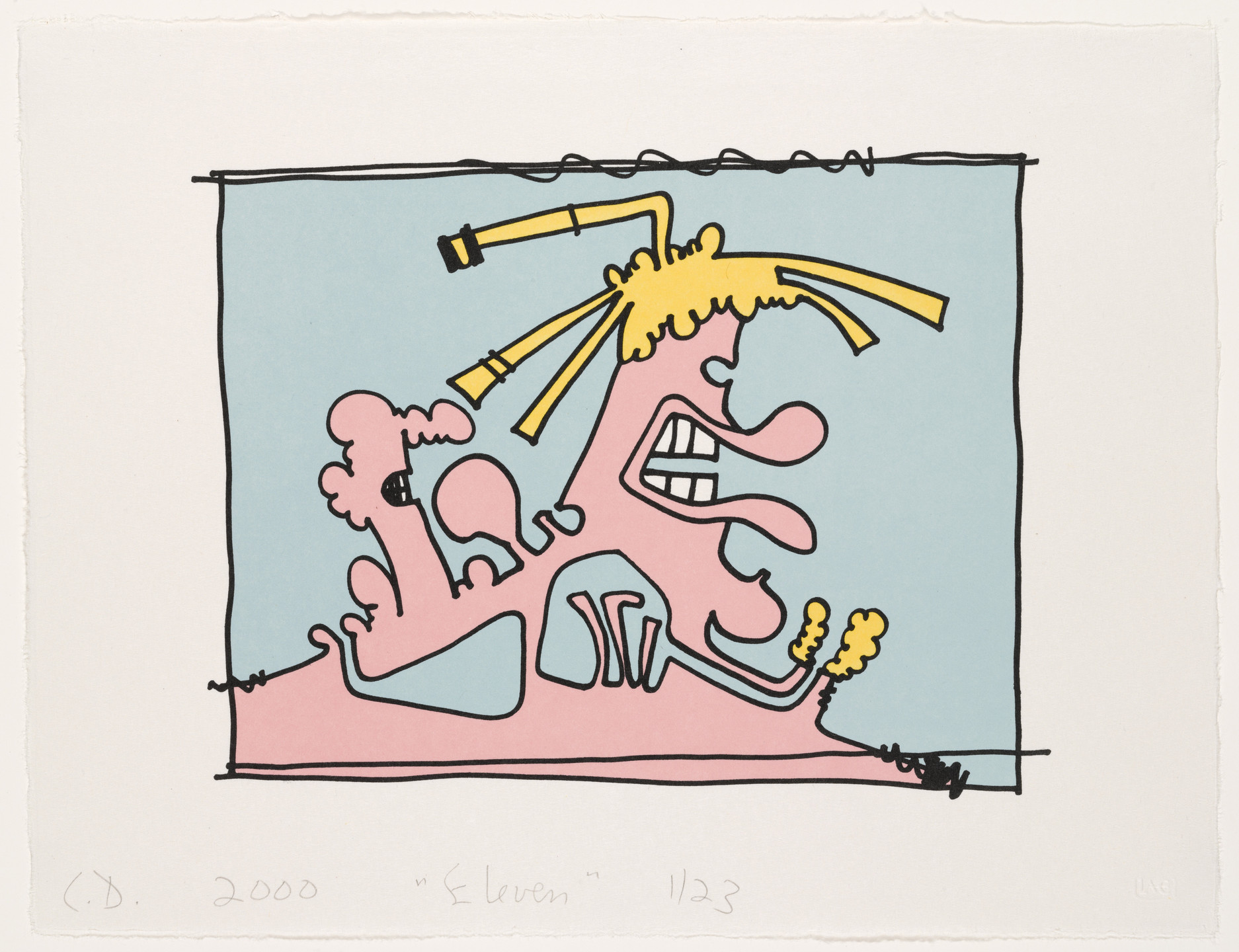 Carroll Dunham. Eleven from Female Portraits. 2000