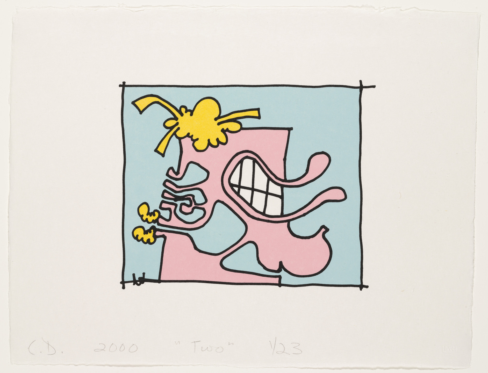 Carroll Dunham. Two from Female Portraits. 2000