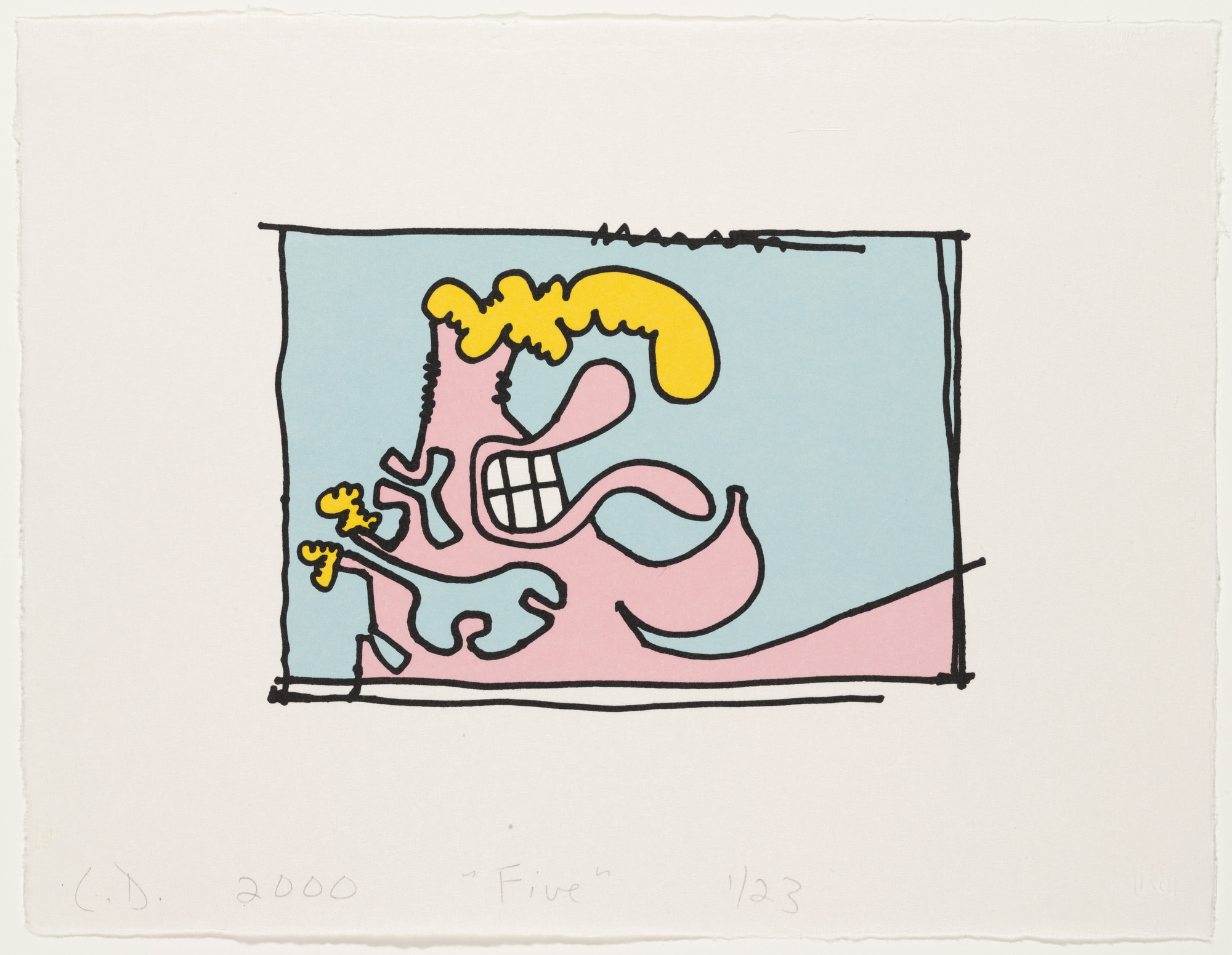 Carroll Dunham. Five from Female Portraits