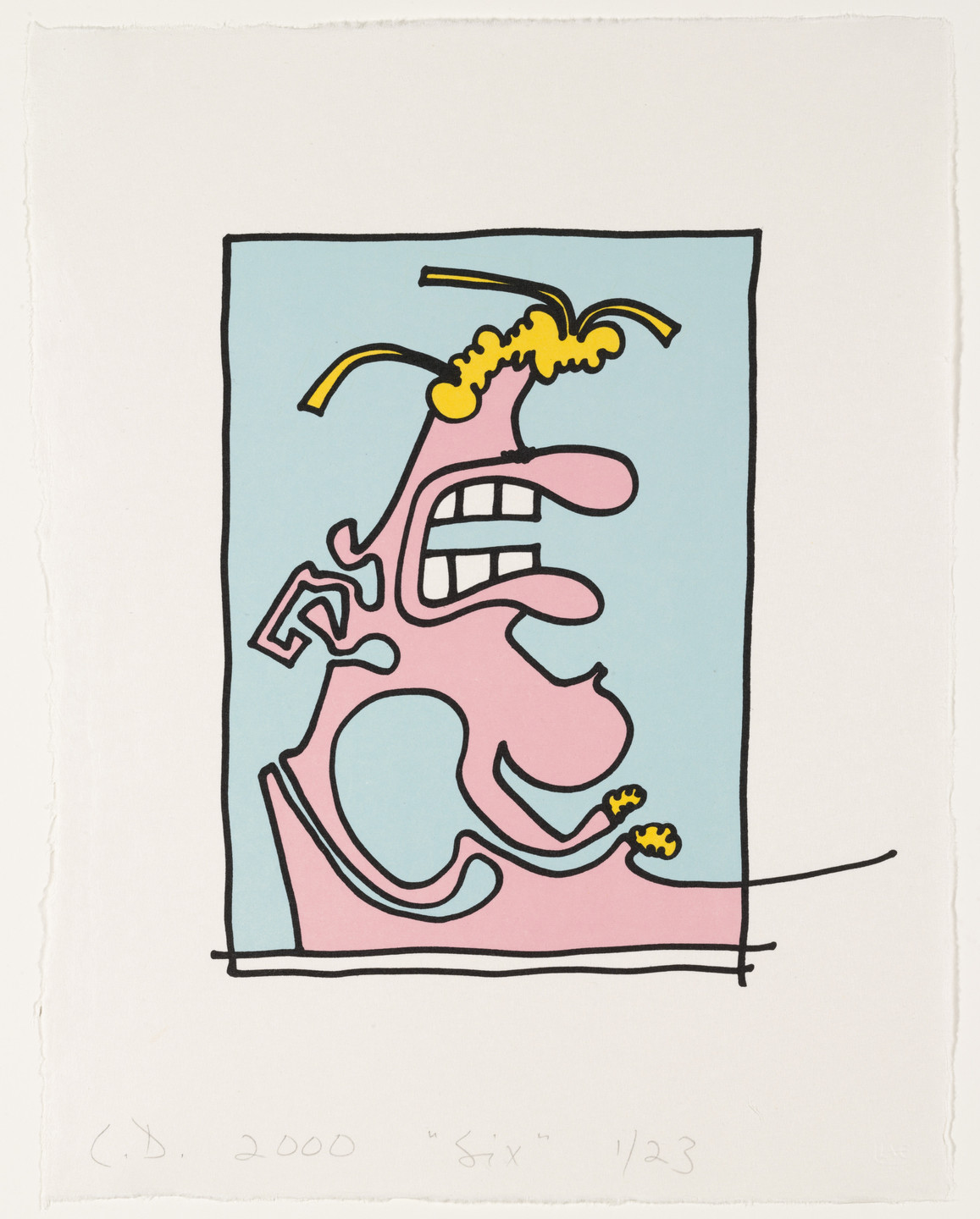 Carroll Dunham. Six from Female Portraits. 2000