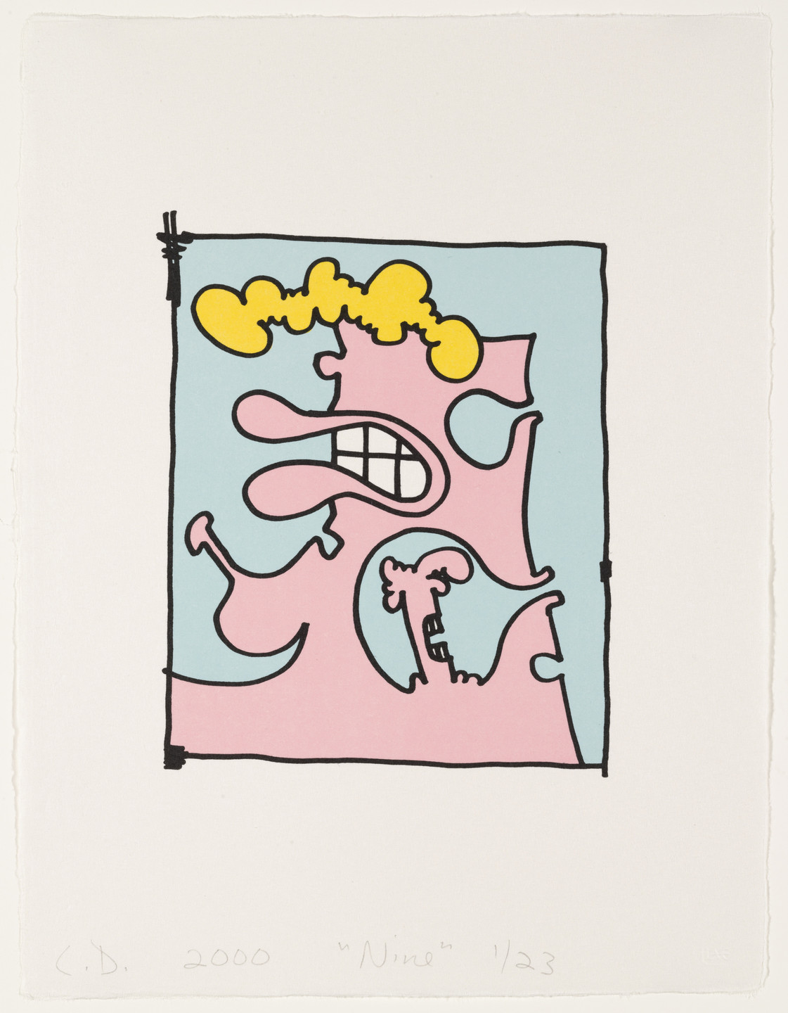 Carroll Dunham. Nine from Female Portraits. 2000