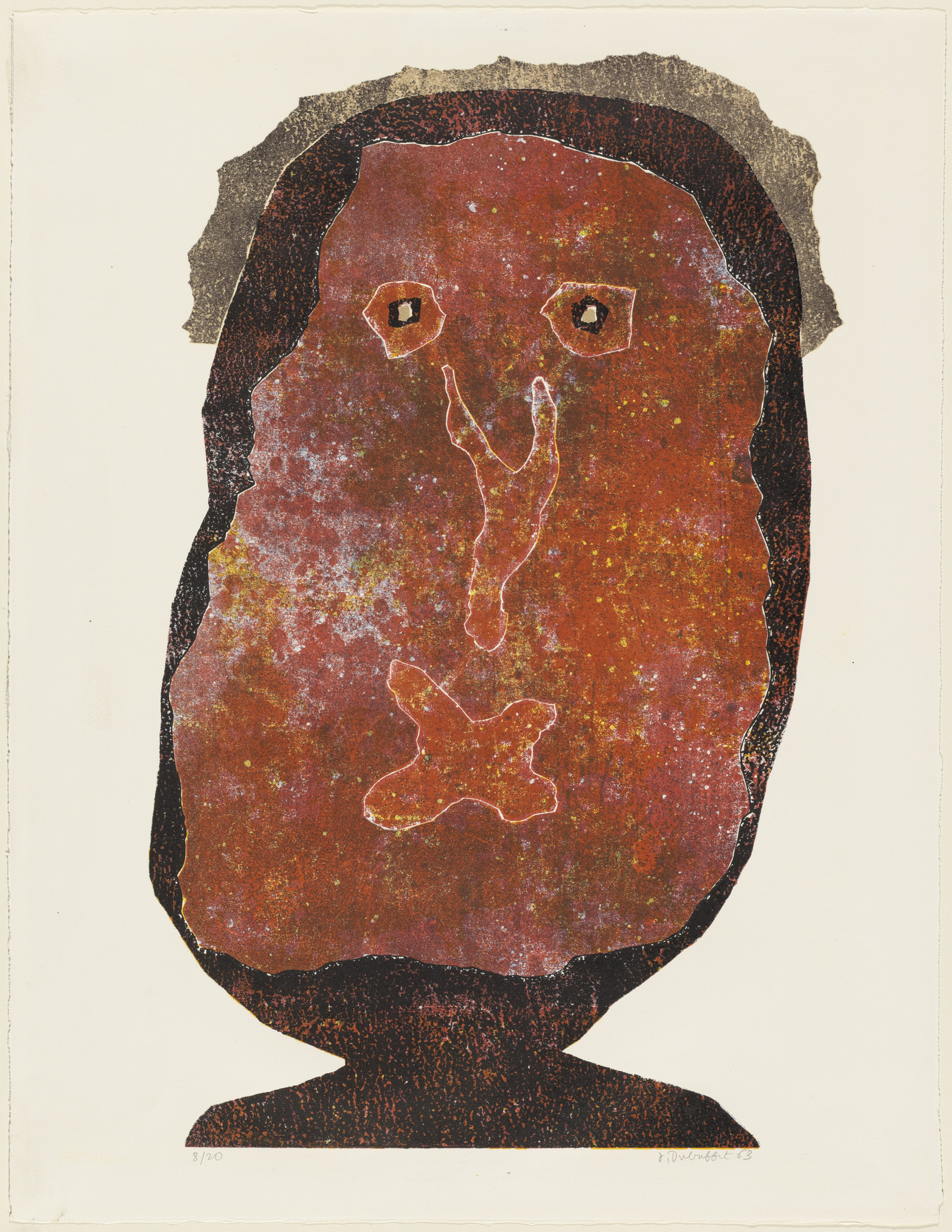 Jean Dubuffet. The Inflated Snob I (L'enfle-chique I). 1963 | MoMA
