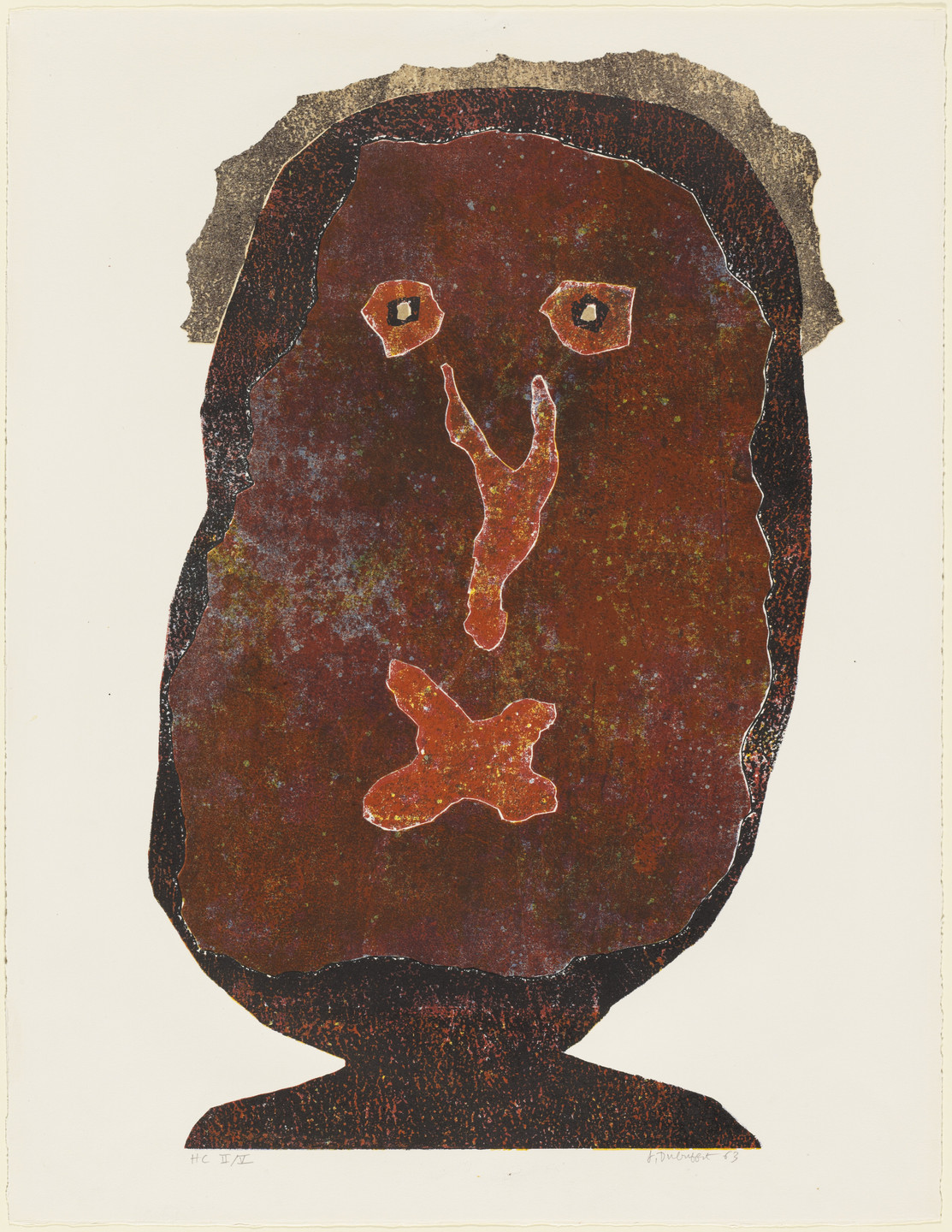 Jean Dubuffet. The Inflated Snob II (L&#39;Enfle-chique II). 1963